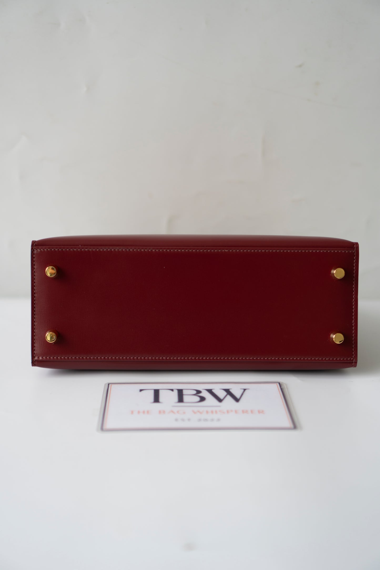 KL 25 – Rouge H Box Leather with Gold Hardware
