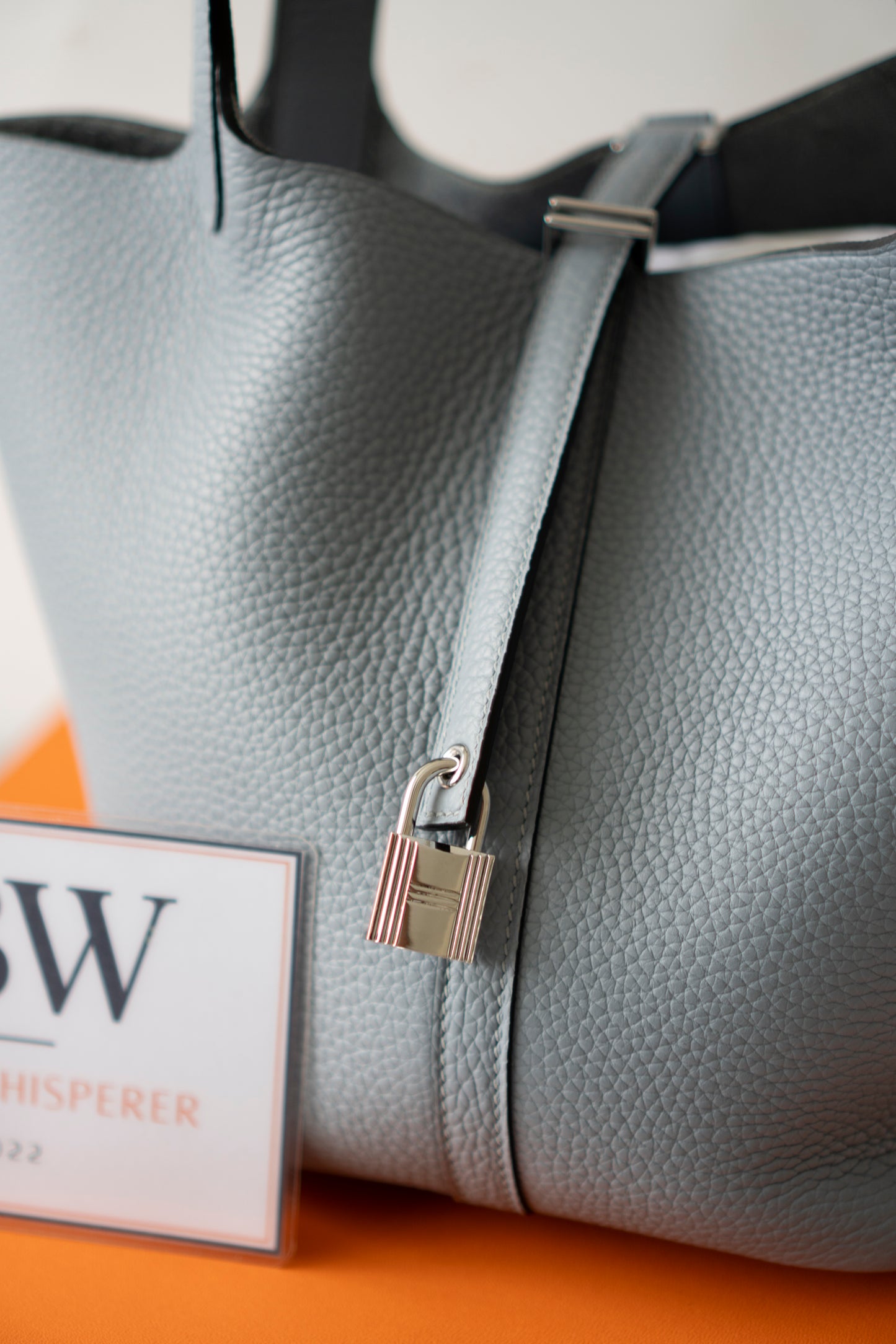 Pico 22 – Gris Pantin Clemence Leather with Palladium Hardware