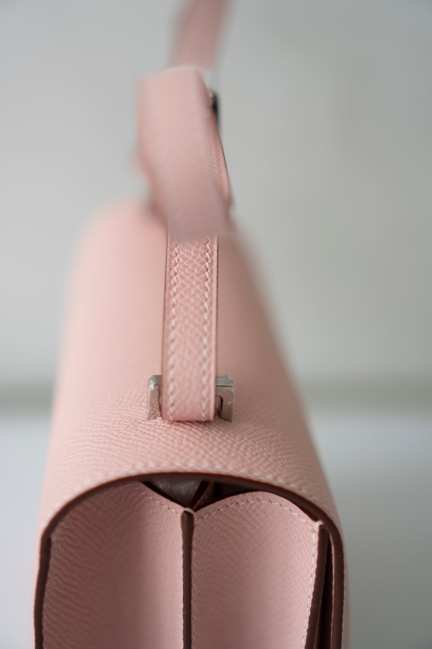 Constanc 18 – Rose Sakura Epsom Leather with Palladium Hardware