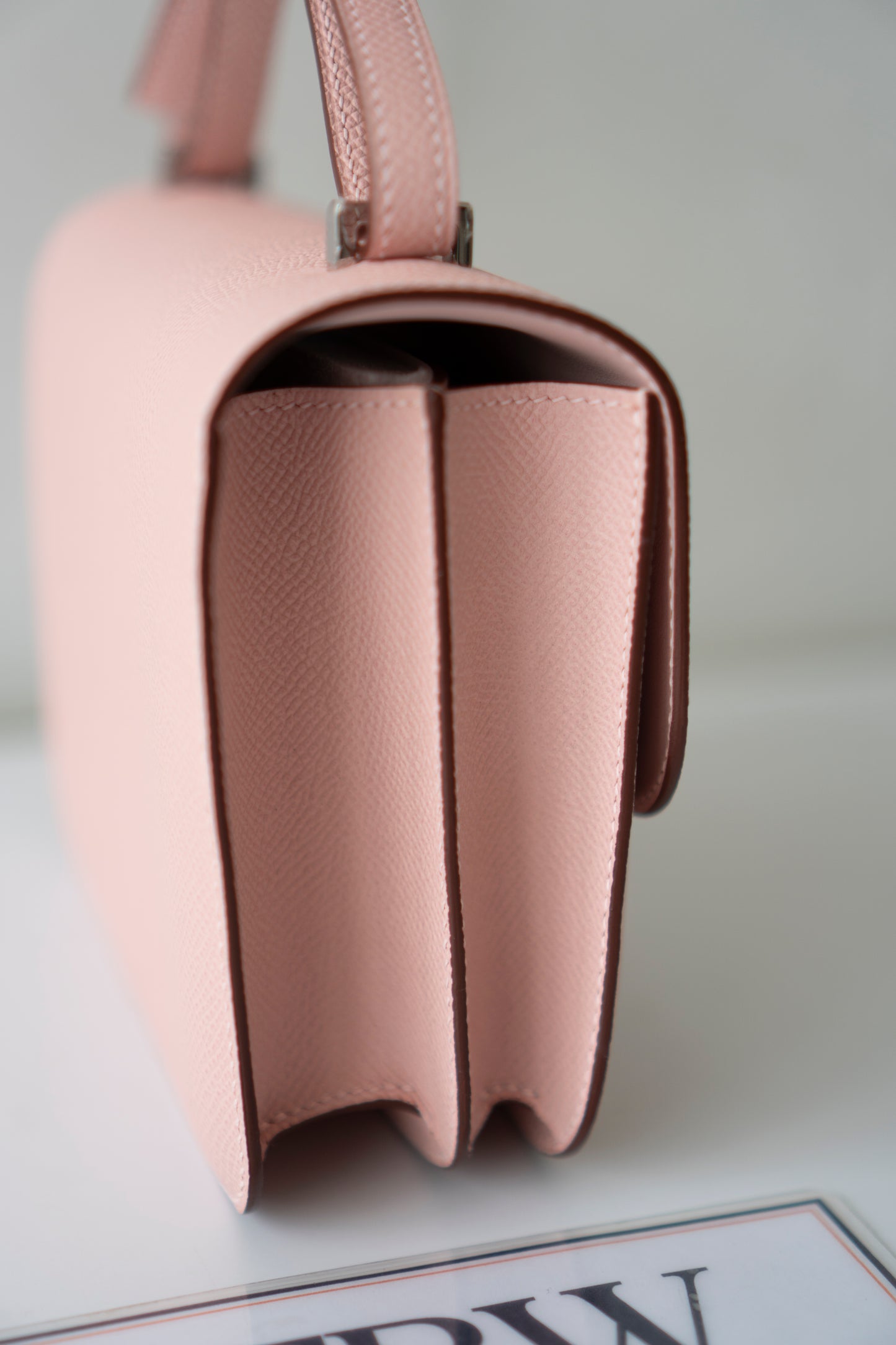 Constanc 18 – Rose Sakura Epsom Leather with Palladium Hardware