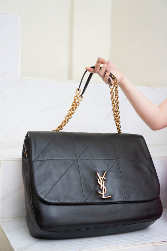 Jamie 4.3 Large In Black Lambskin with Gold Hardware