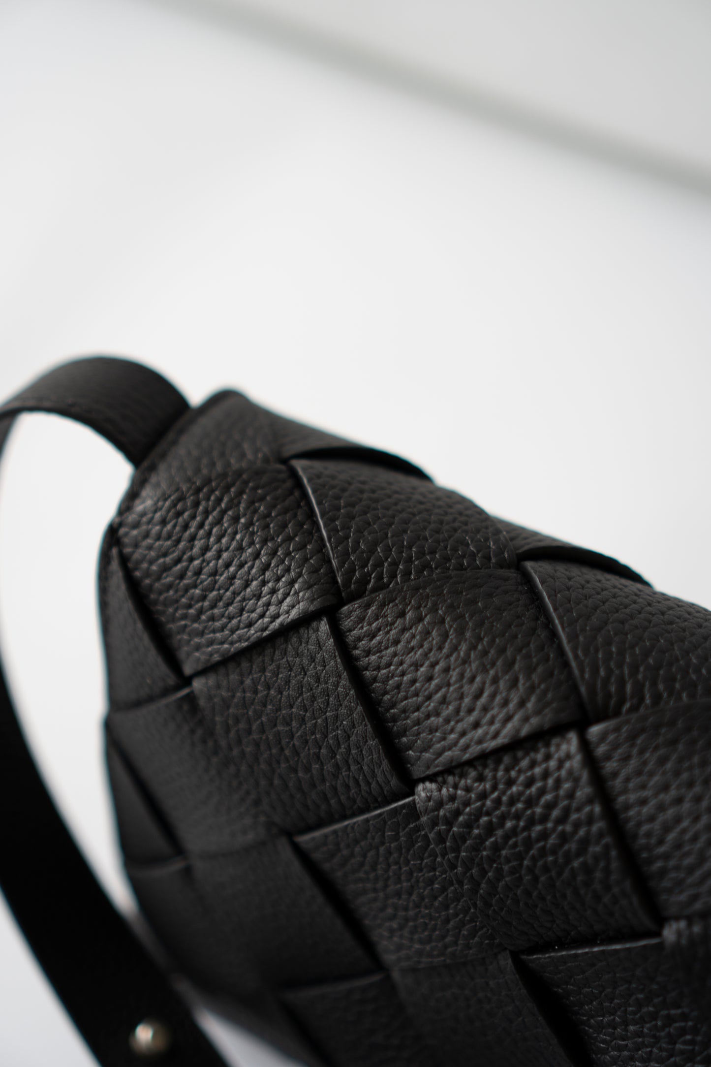 Diago Crossbody – Black Grained Calfskin Leather