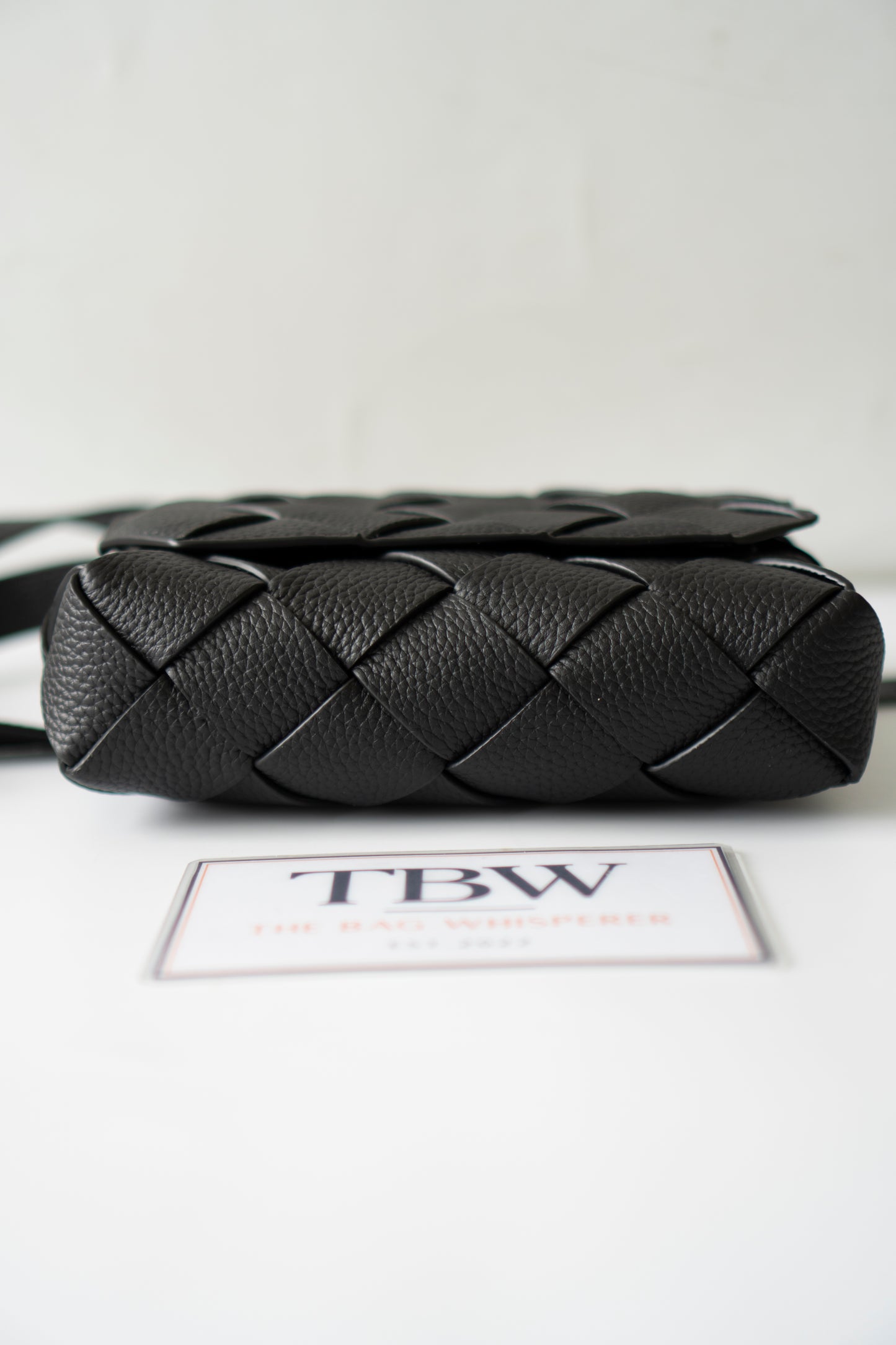 Diago Crossbody – Black Grained Calfskin Leather