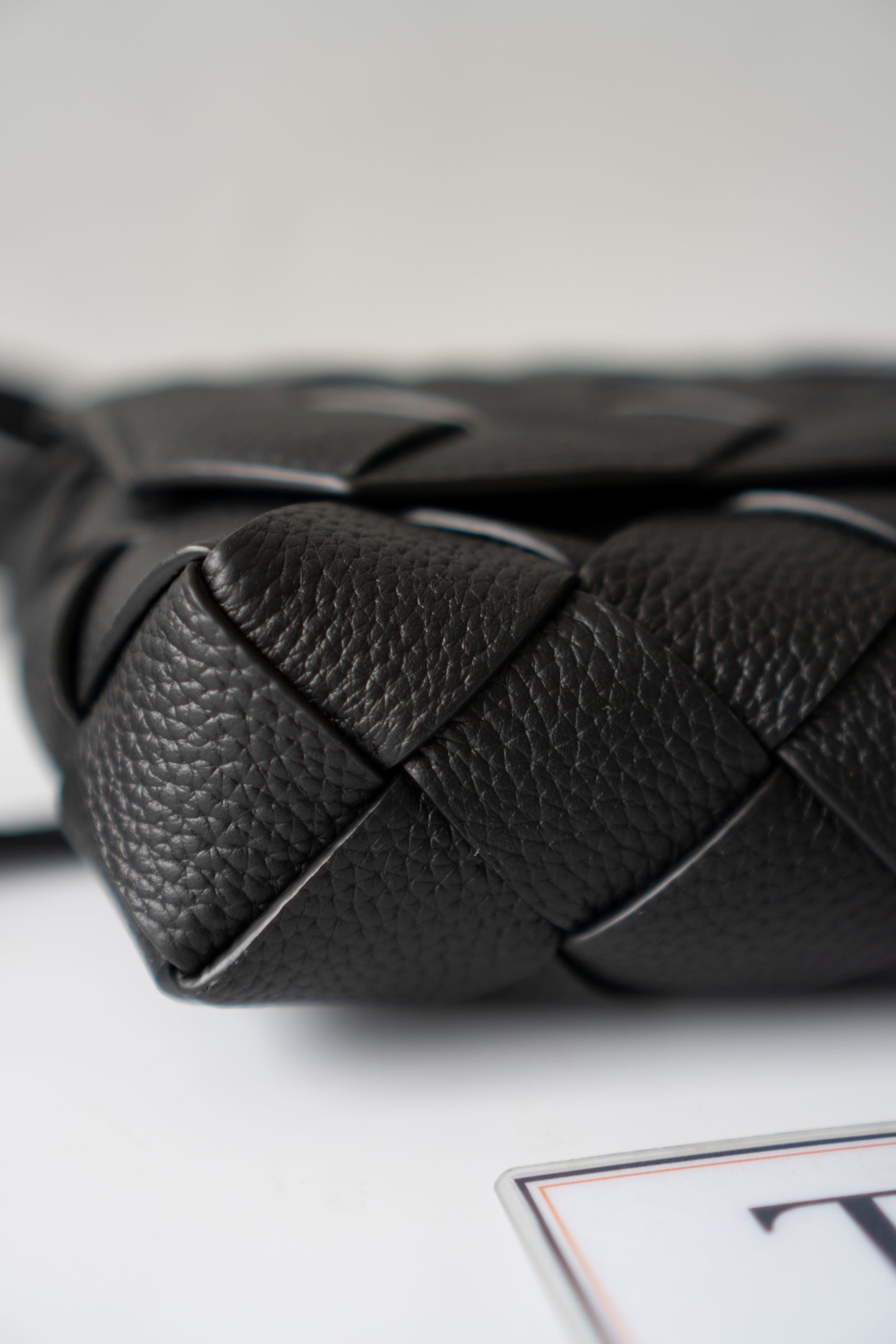 Diago Crossbody – Black Grained Calfskin Leather