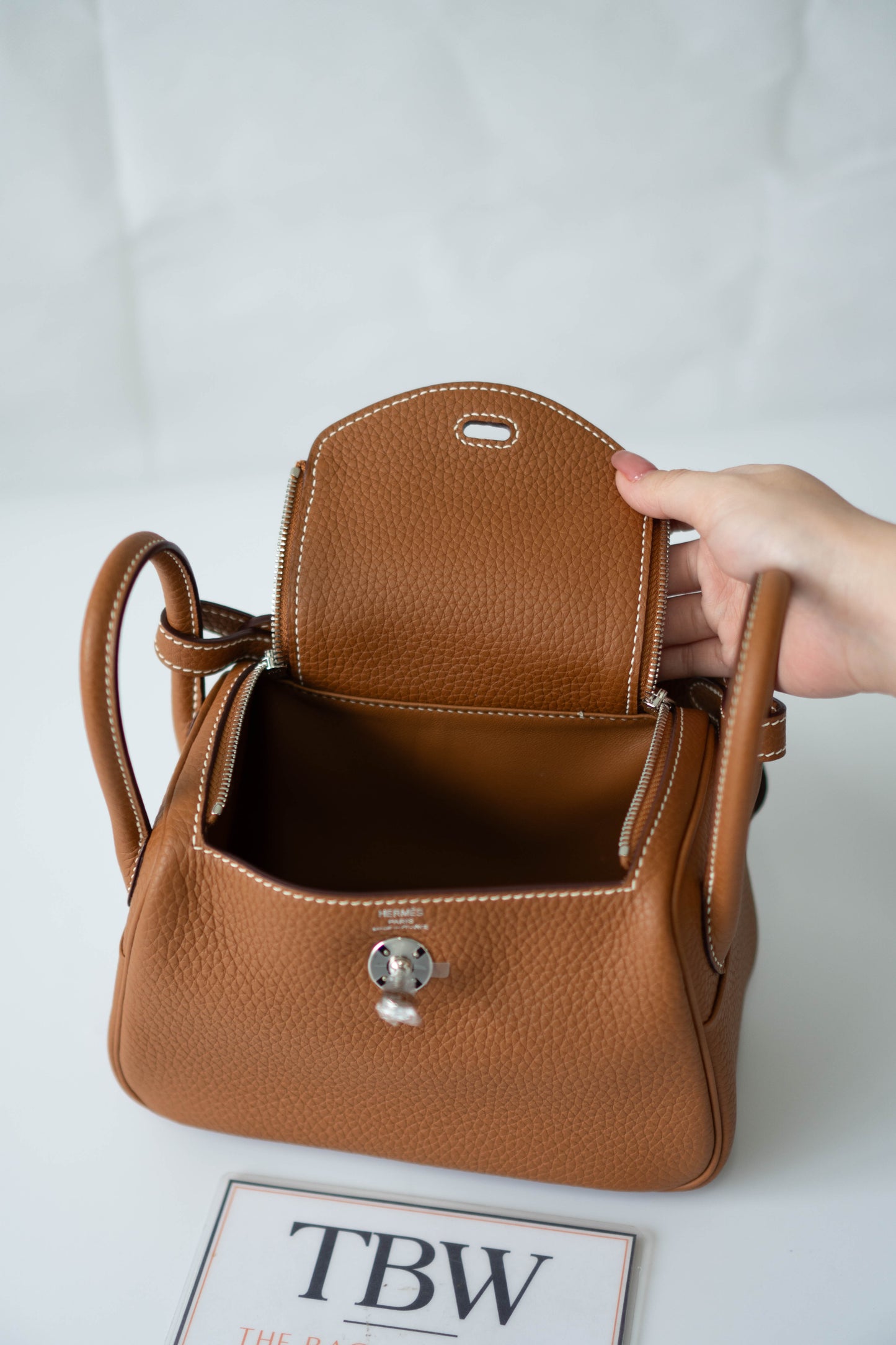 Mini Lind – Gold Clemence with Palladium Hardware