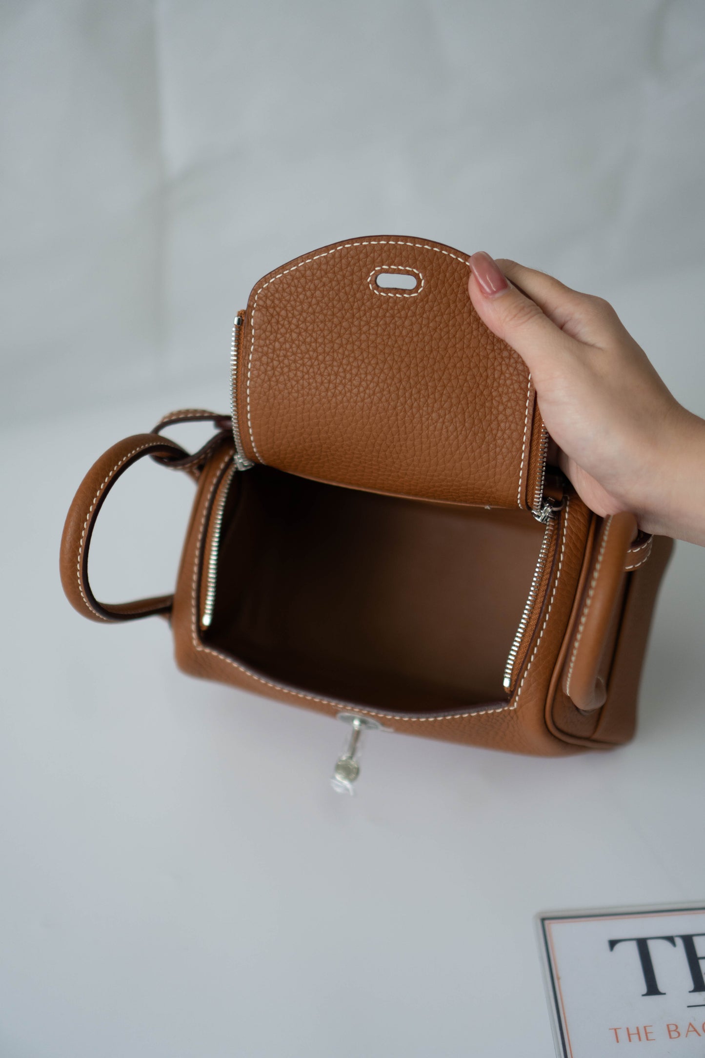 Mini Lind – Gold Clemence with Palladium Hardware