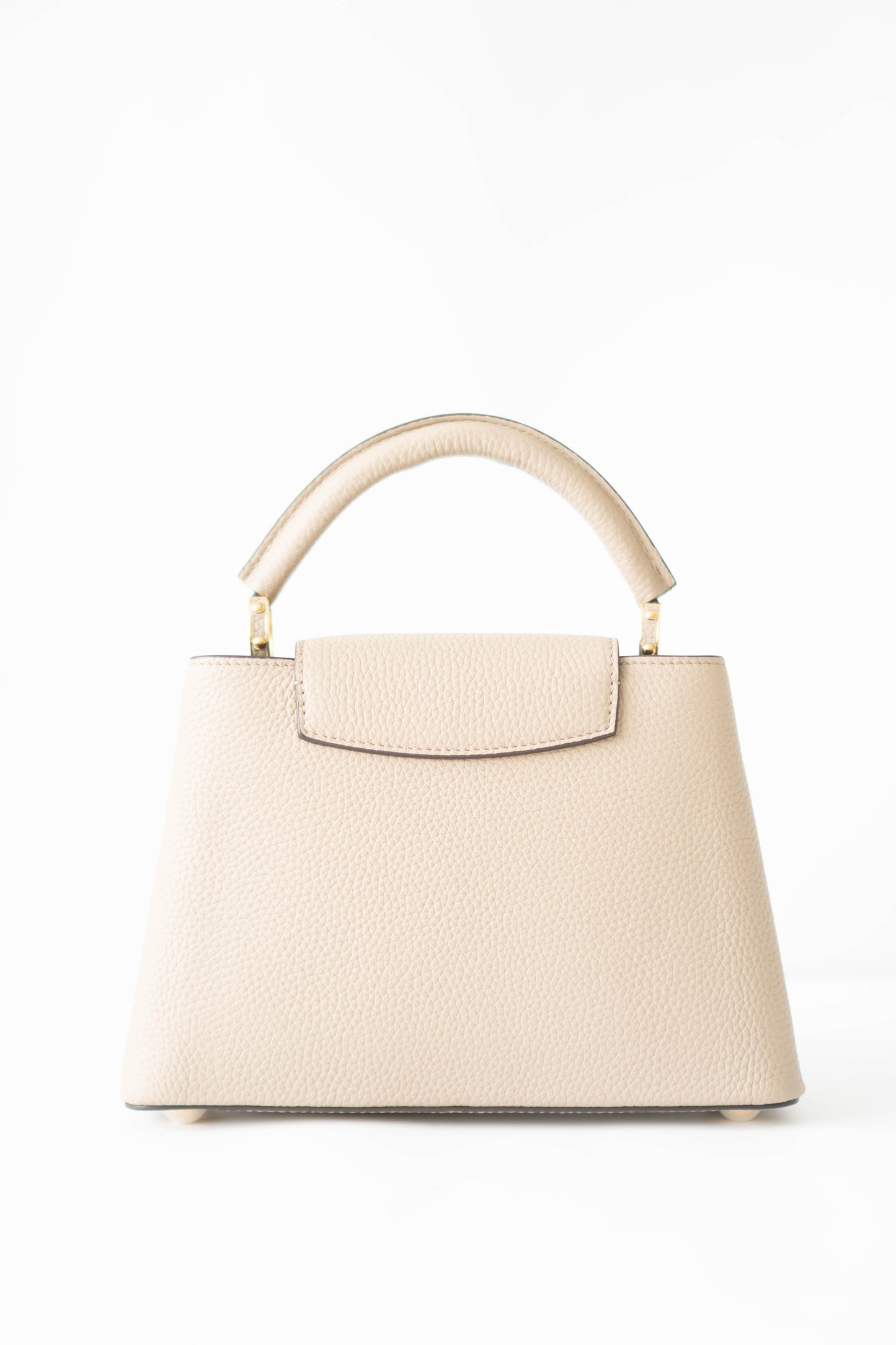 CapucinesBB in Taupe Taurillon with Gold hardware
