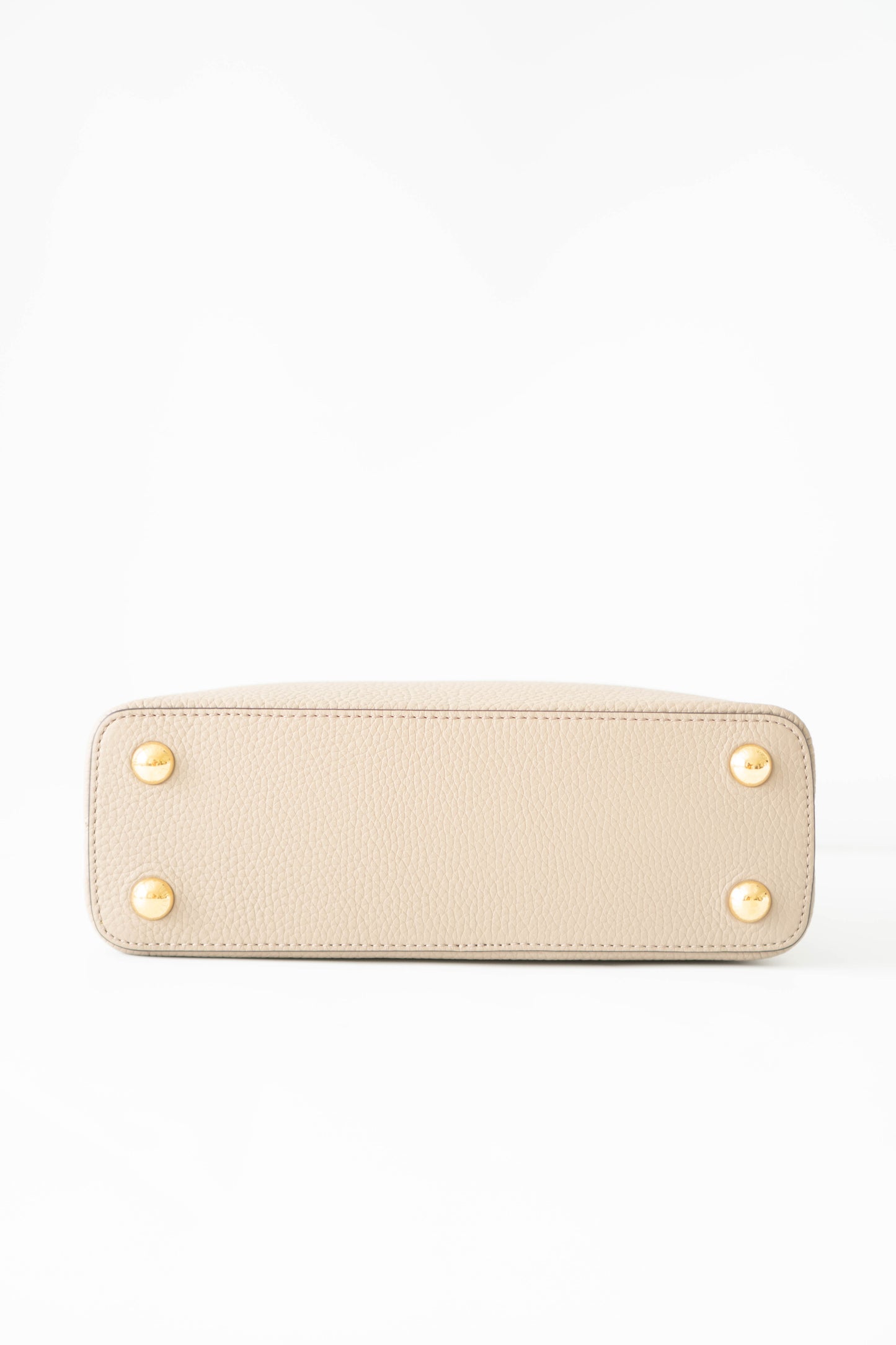CapucinesBB in Taupe Taurillon with Gold hardware