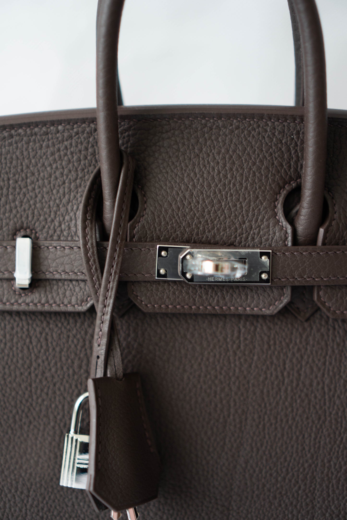 BK 25 – Ebene Togo (With Intricate Leather Pattern) with Palladium Hardware