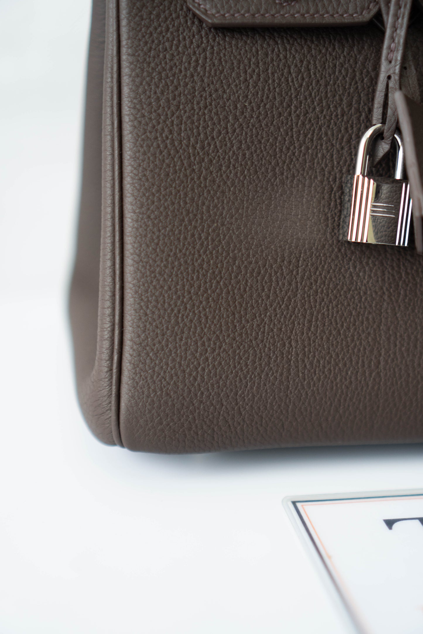BK 25 – Ebene Togo (With Intricate Leather Pattern) with Palladium Hardware