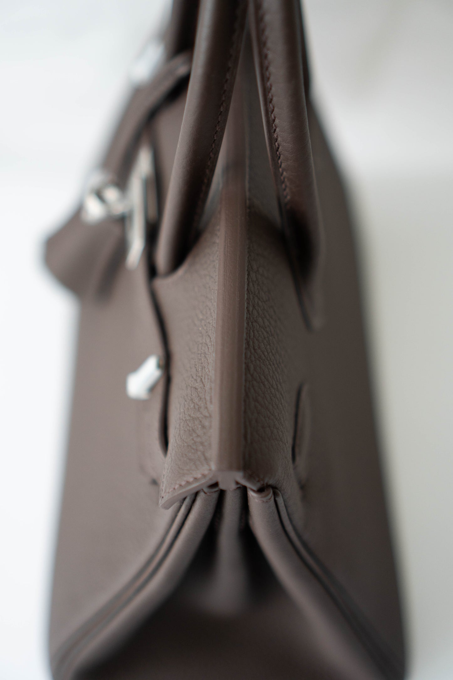 BK 25 – Ebene Togo (With Intricate Leather Pattern) with Palladium Hardware