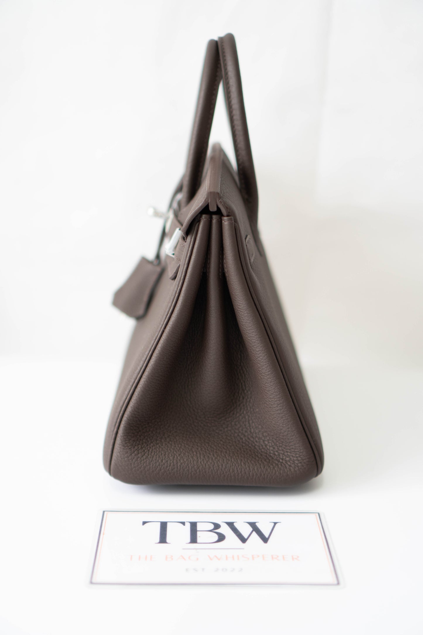 BK 25 – Ebene Togo (With Intricate Leather Pattern) with Palladium Hardware