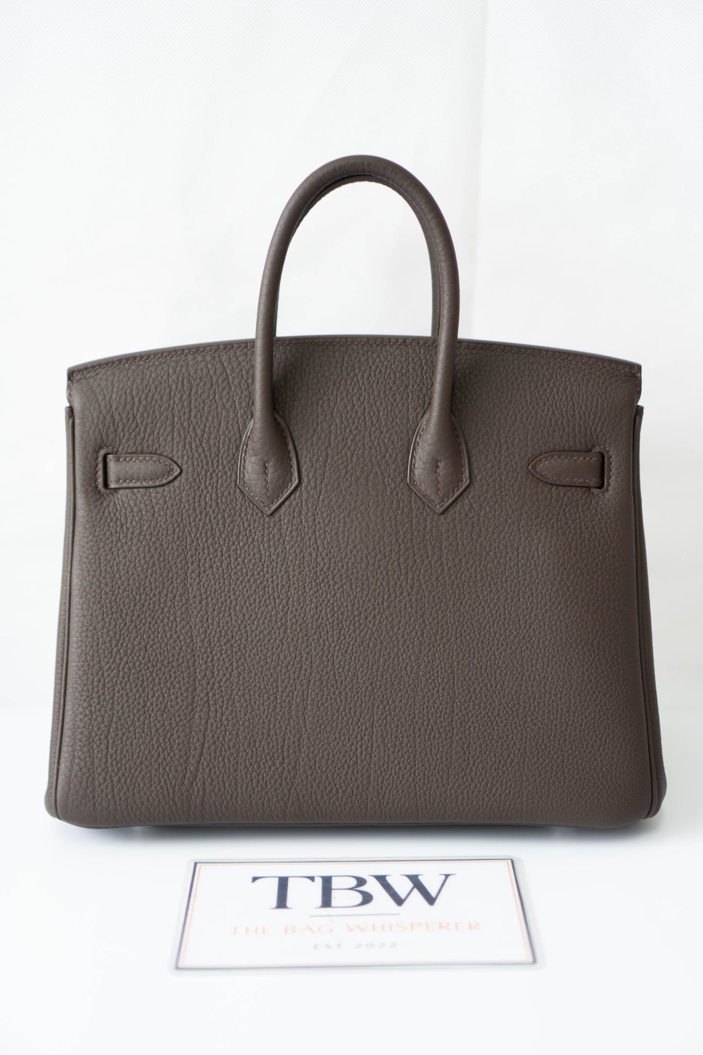 BK 25 – Ebene Togo (With Intricate Leather Pattern) with Palladium Hardware