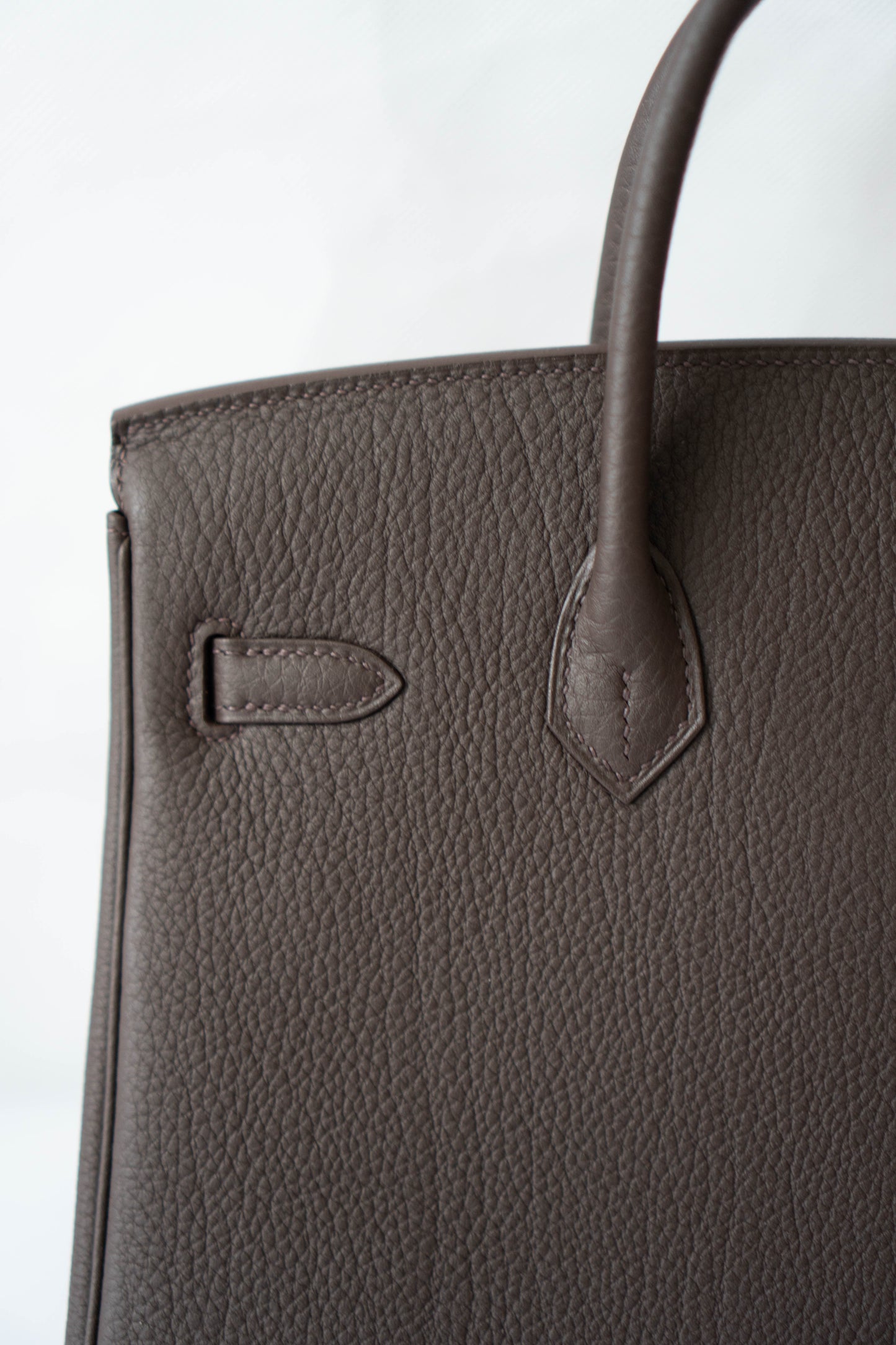 BK 25 – Ebene Togo (With Intricate Leather Pattern) with Palladium Hardware