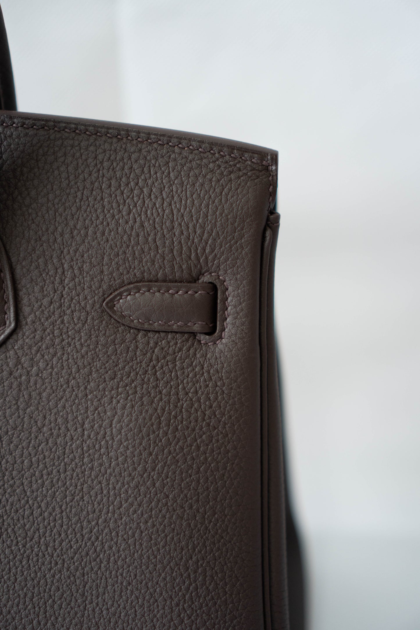 BK 25 – Ebene Togo (With Intricate Leather Pattern) with Palladium Hardware