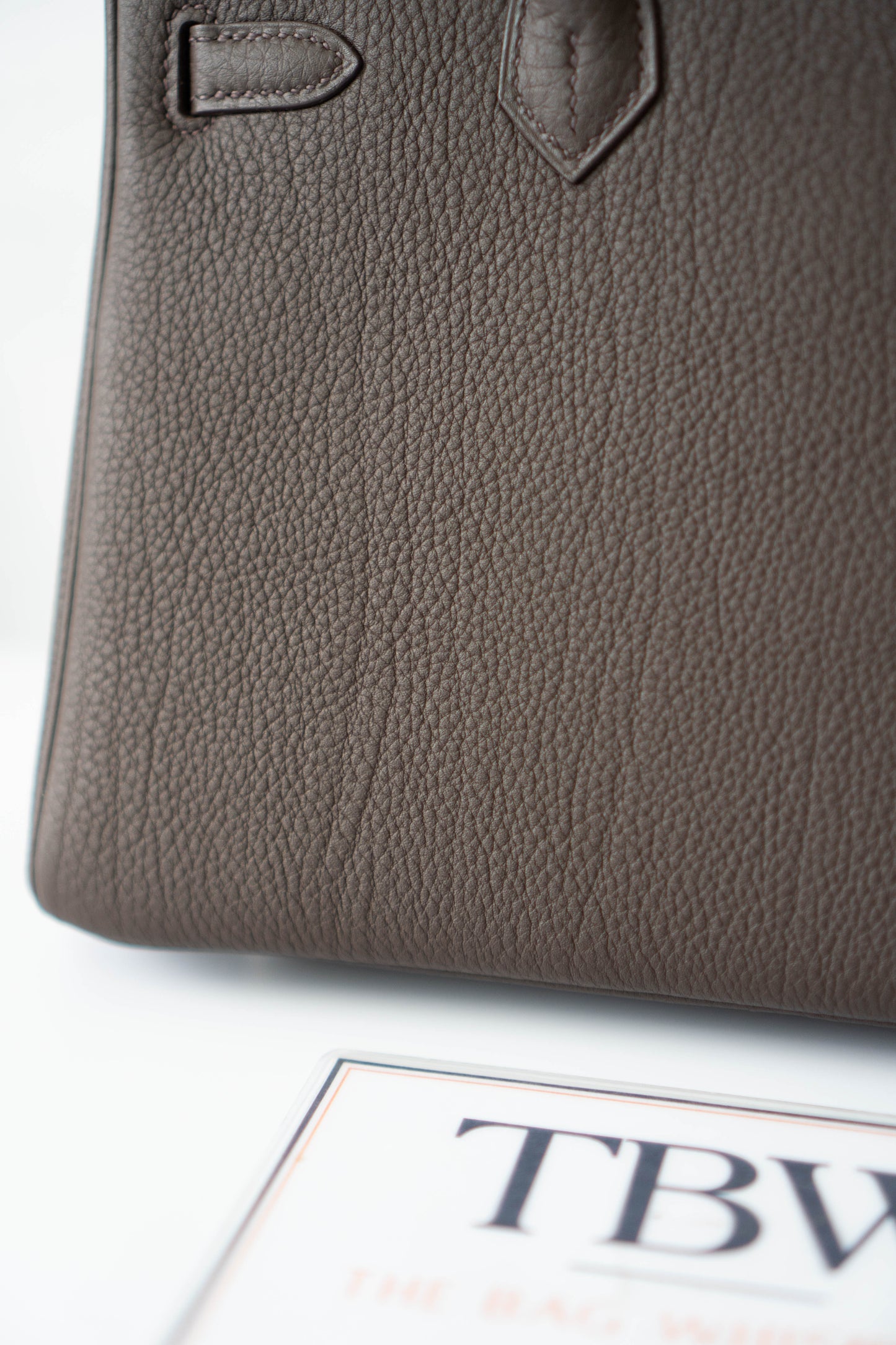 BK 25 – Ebene Togo (With Intricate Leather Pattern) with Palladium Hardware
