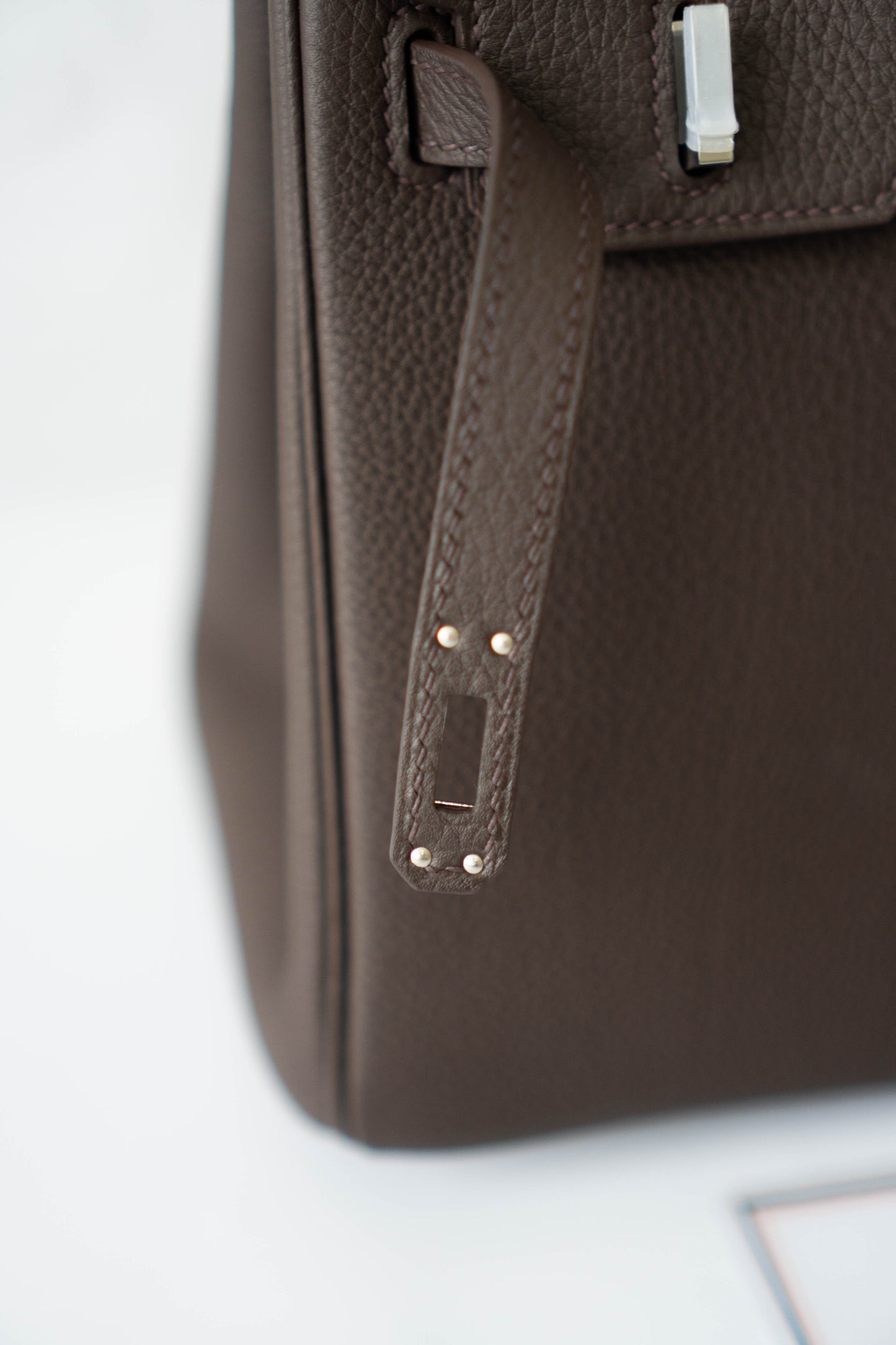 BK 25 – Ebene Togo (With Intricate Leather Pattern) with Palladium Hardware