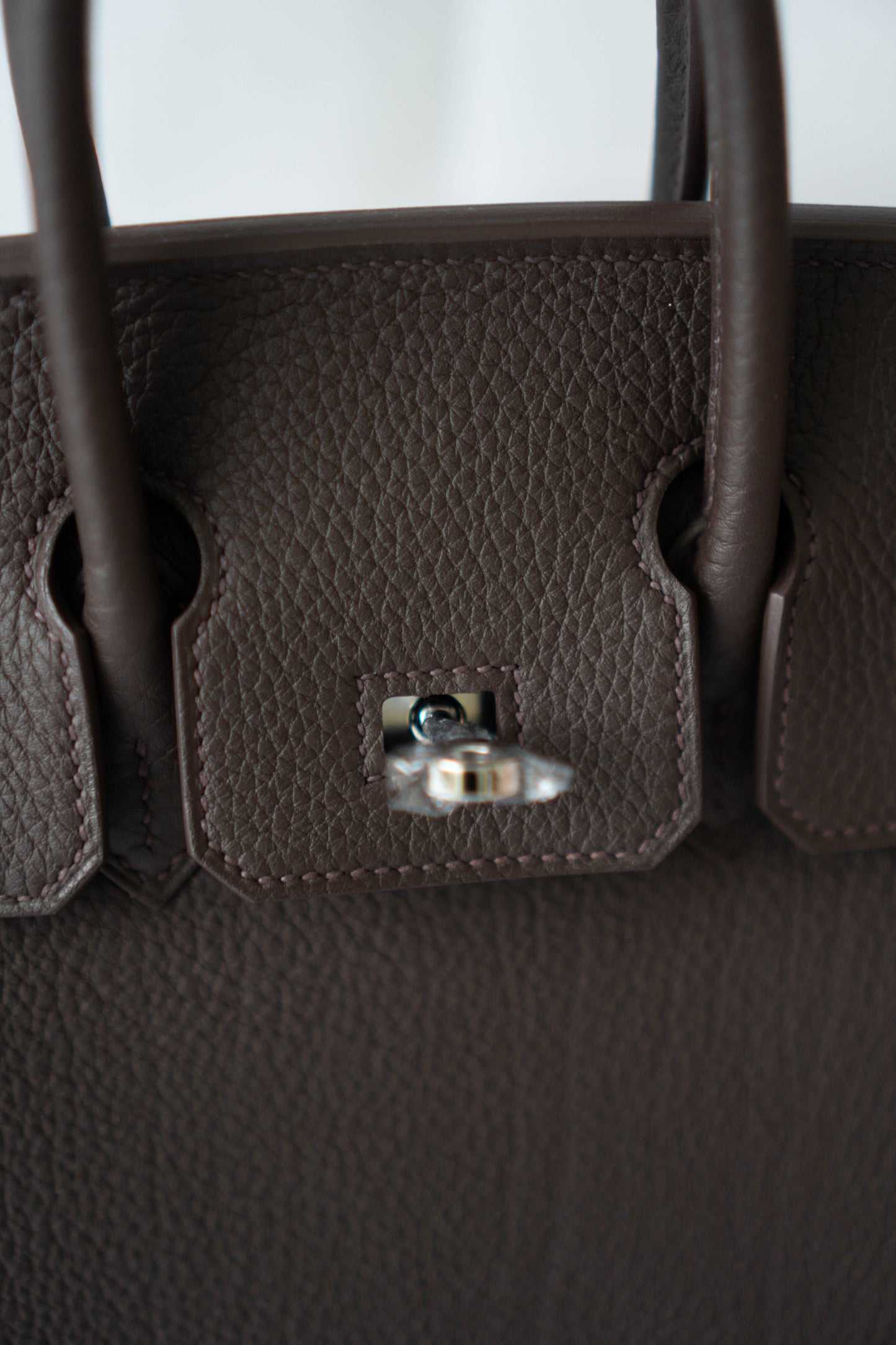 BK 25 – Ebene Togo (With Intricate Leather Pattern) with Palladium Hardware