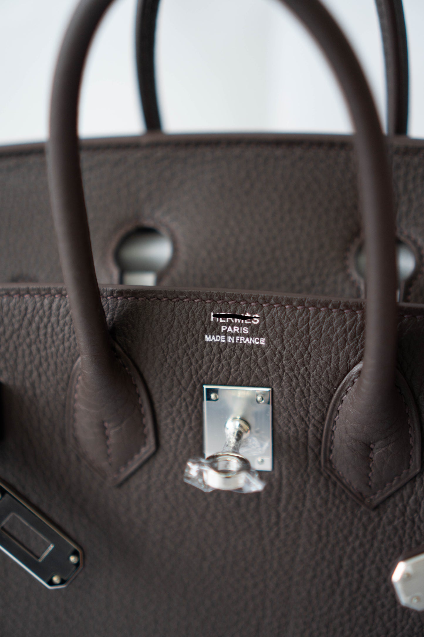 BK 25 – Ebene Togo (With Intricate Leather Pattern) with Palladium Hardware