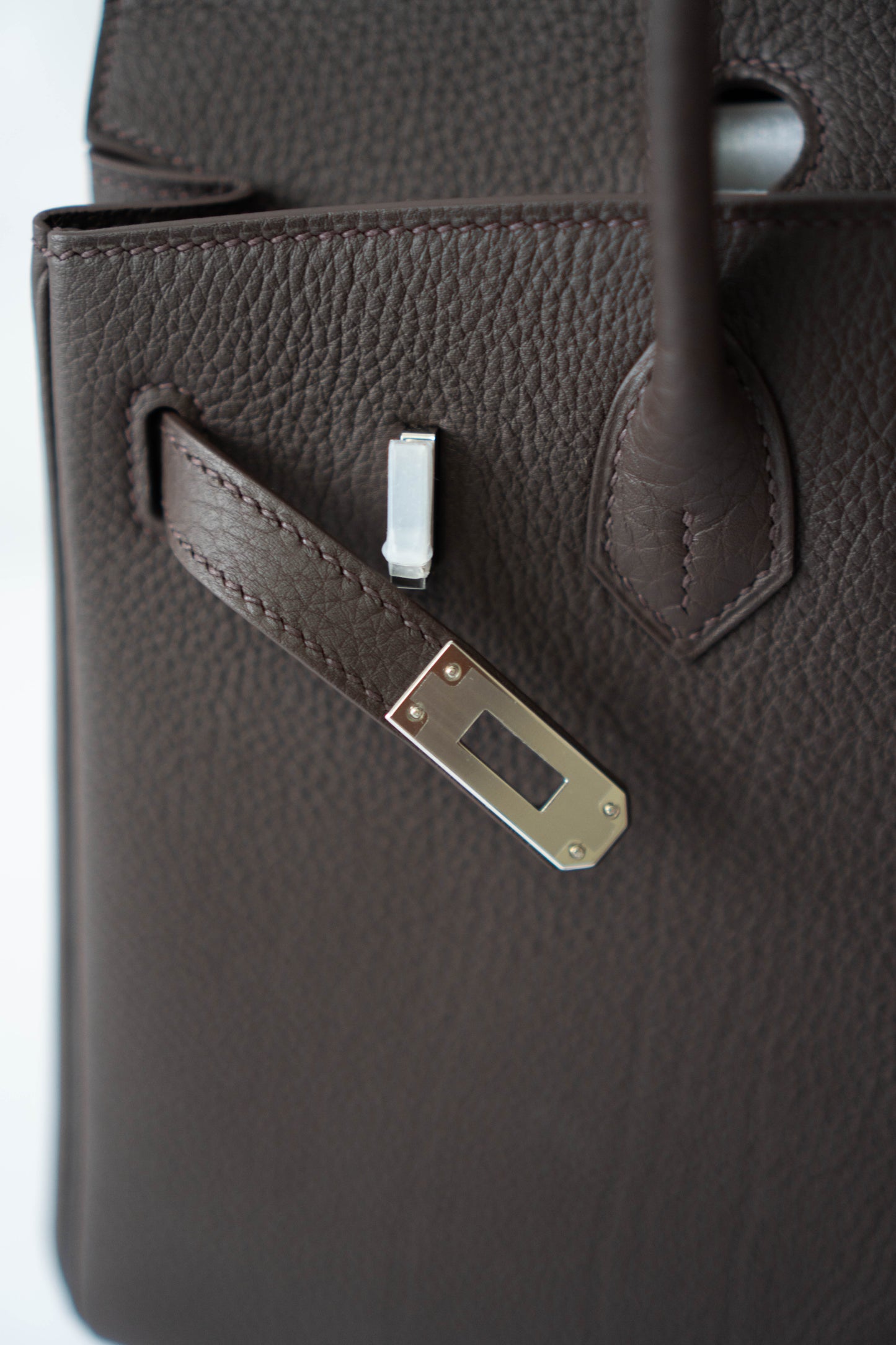BK 25 – Ebene Togo (With Intricate Leather Pattern) with Palladium Hardware