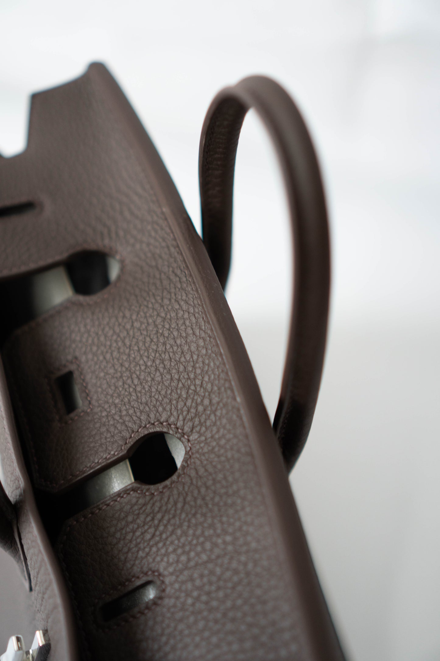 BK 25 – Ebene Togo (With Intricate Leather Pattern) with Palladium Hardware