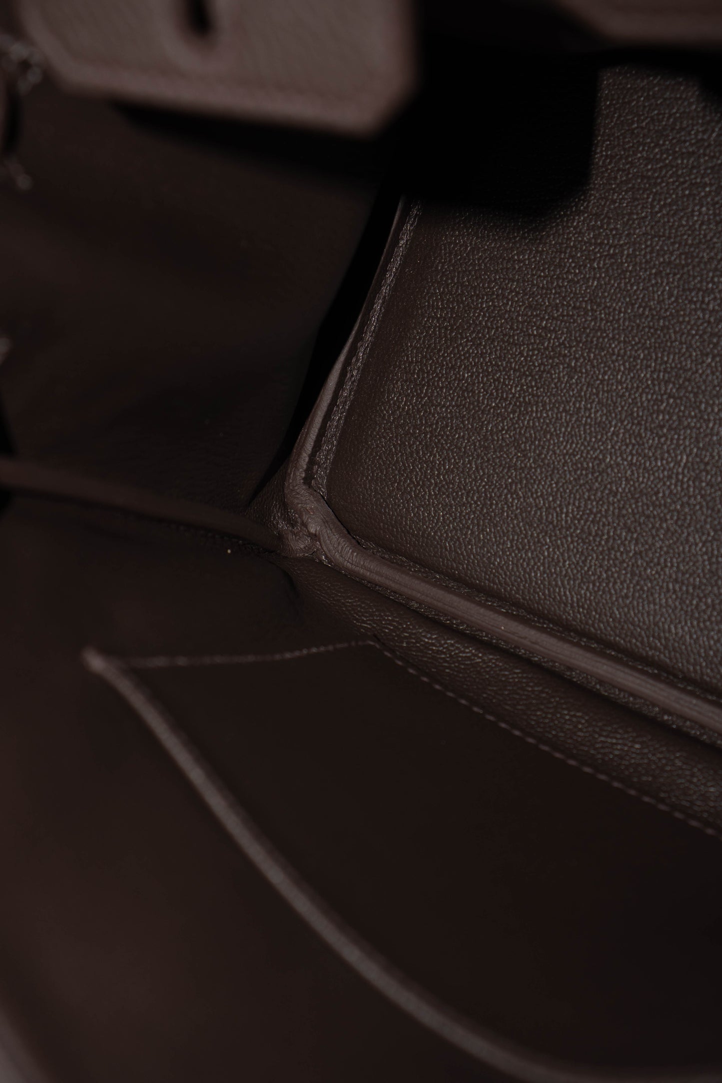 BK 25 – Ebene Togo (With Intricate Leather Pattern) with Palladium Hardware