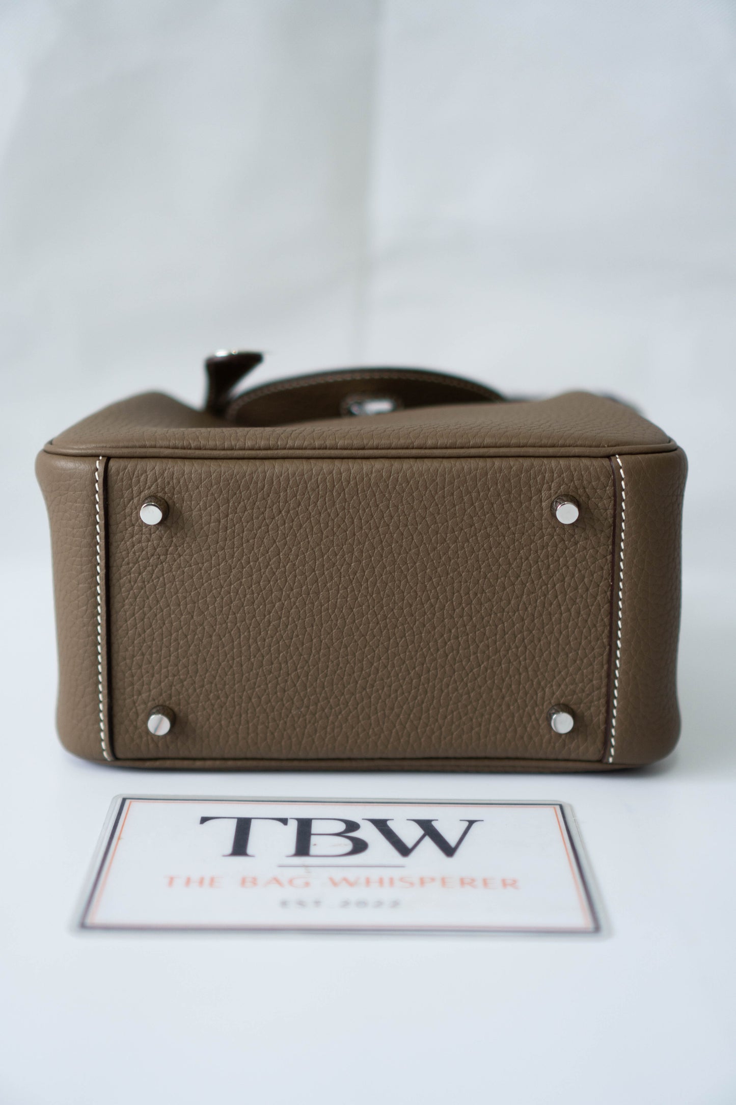 Mini Lind – Etoupe Clemence with Palladium Hardware