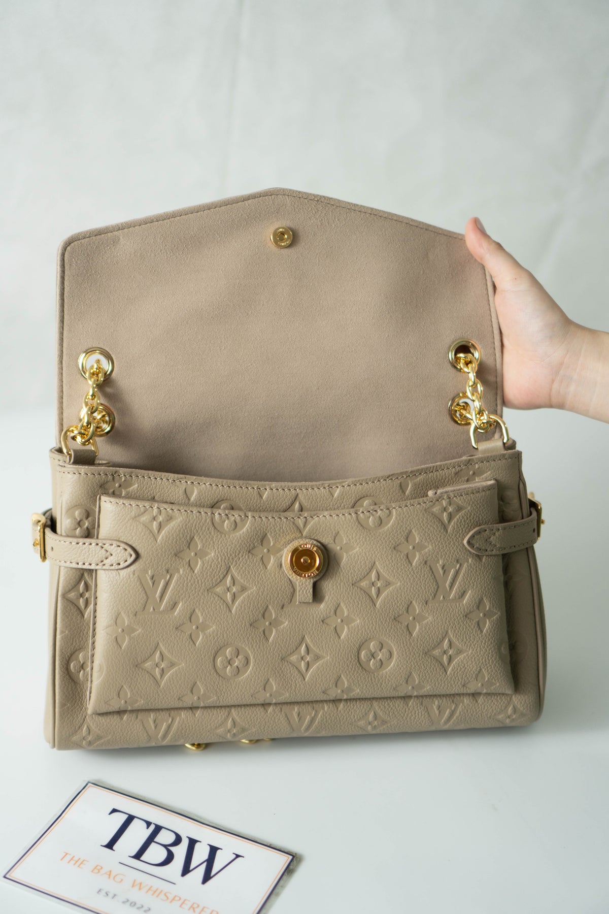 Monogram Empreinte Flap Shoulder Bag – Tourterelle
