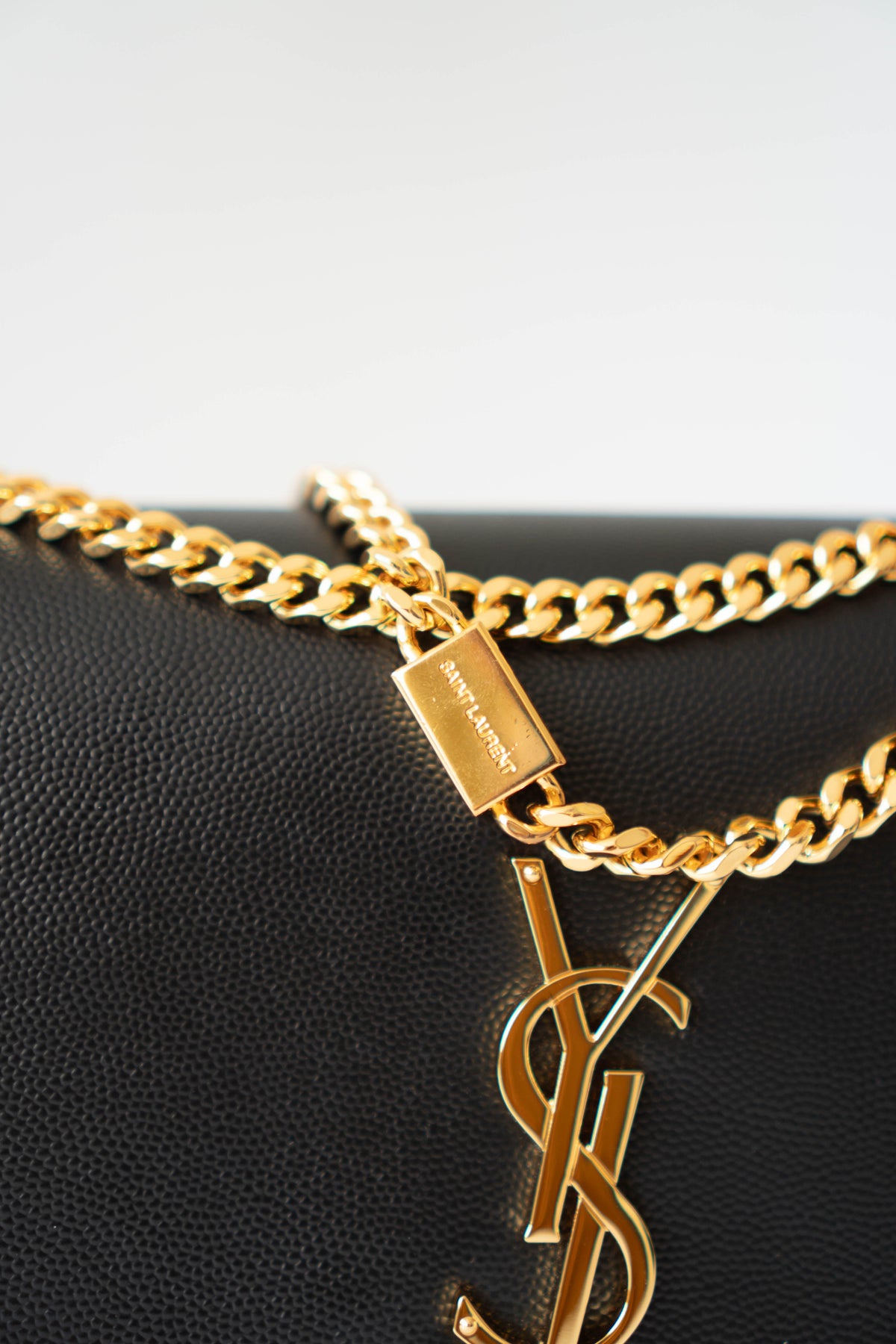 Kate in Medium Black with Gold Hardware