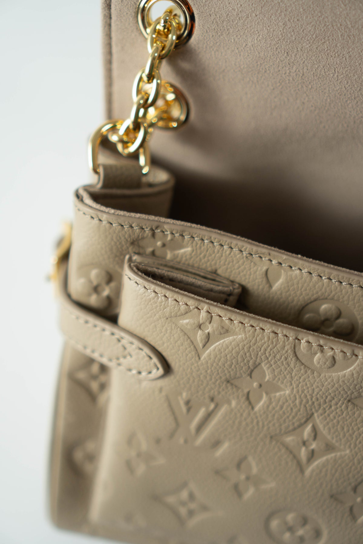 Monogram Empreinte Flap Shoulder Bag – Tourterelle