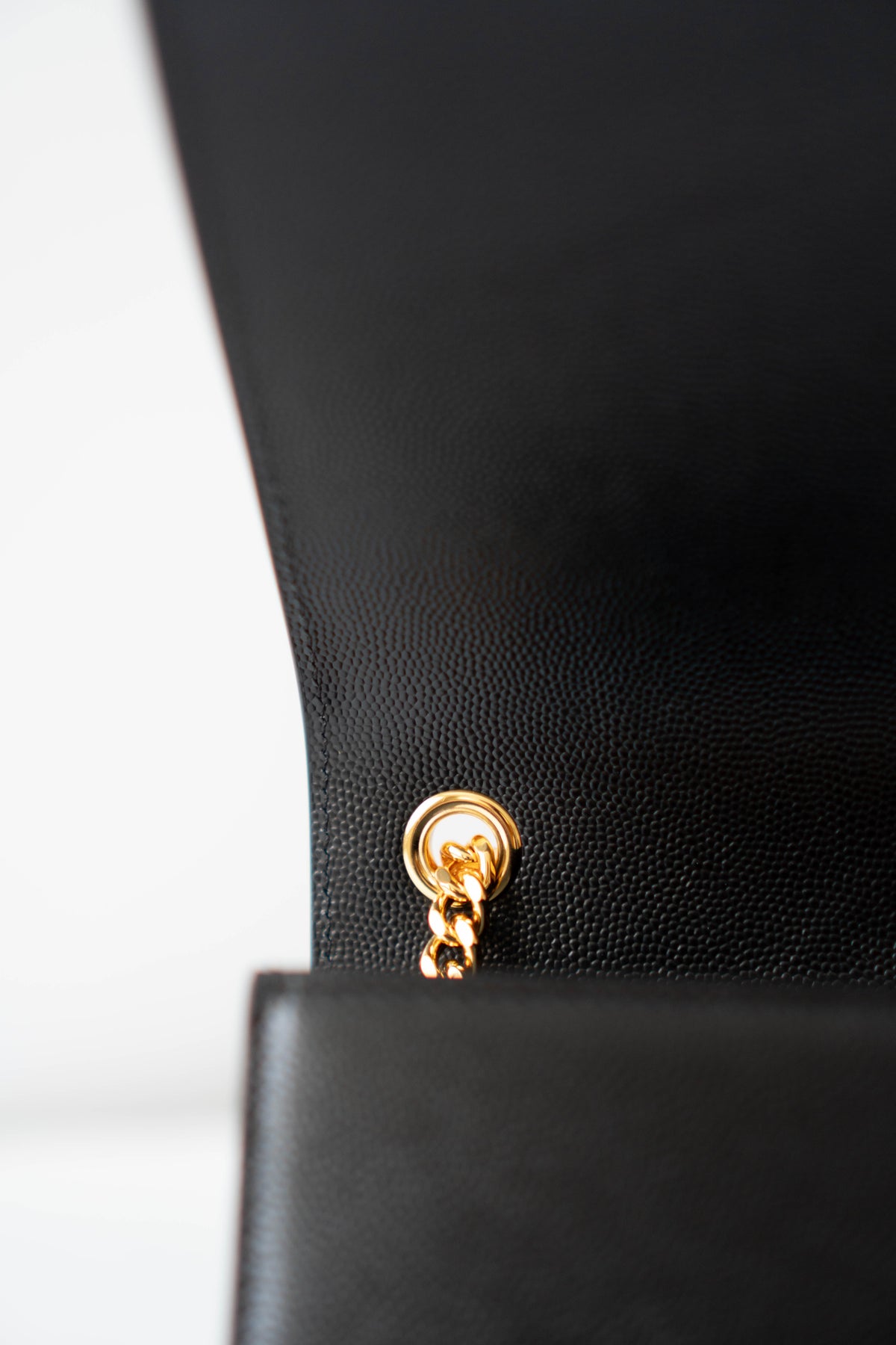 Kate in Medium Black with Gold Hardware