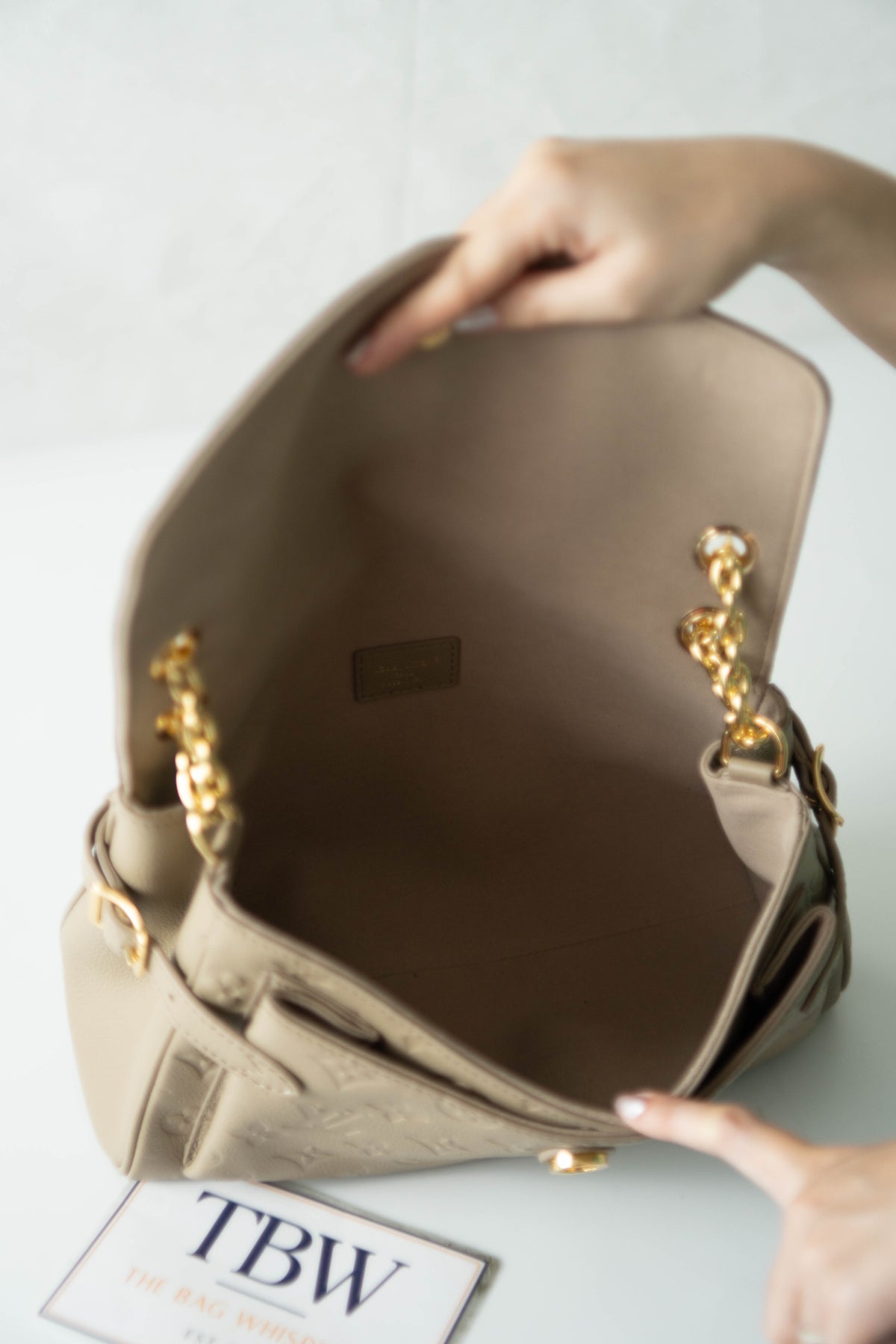 Monogram Empreinte Flap Shoulder Bag – Tourterelle