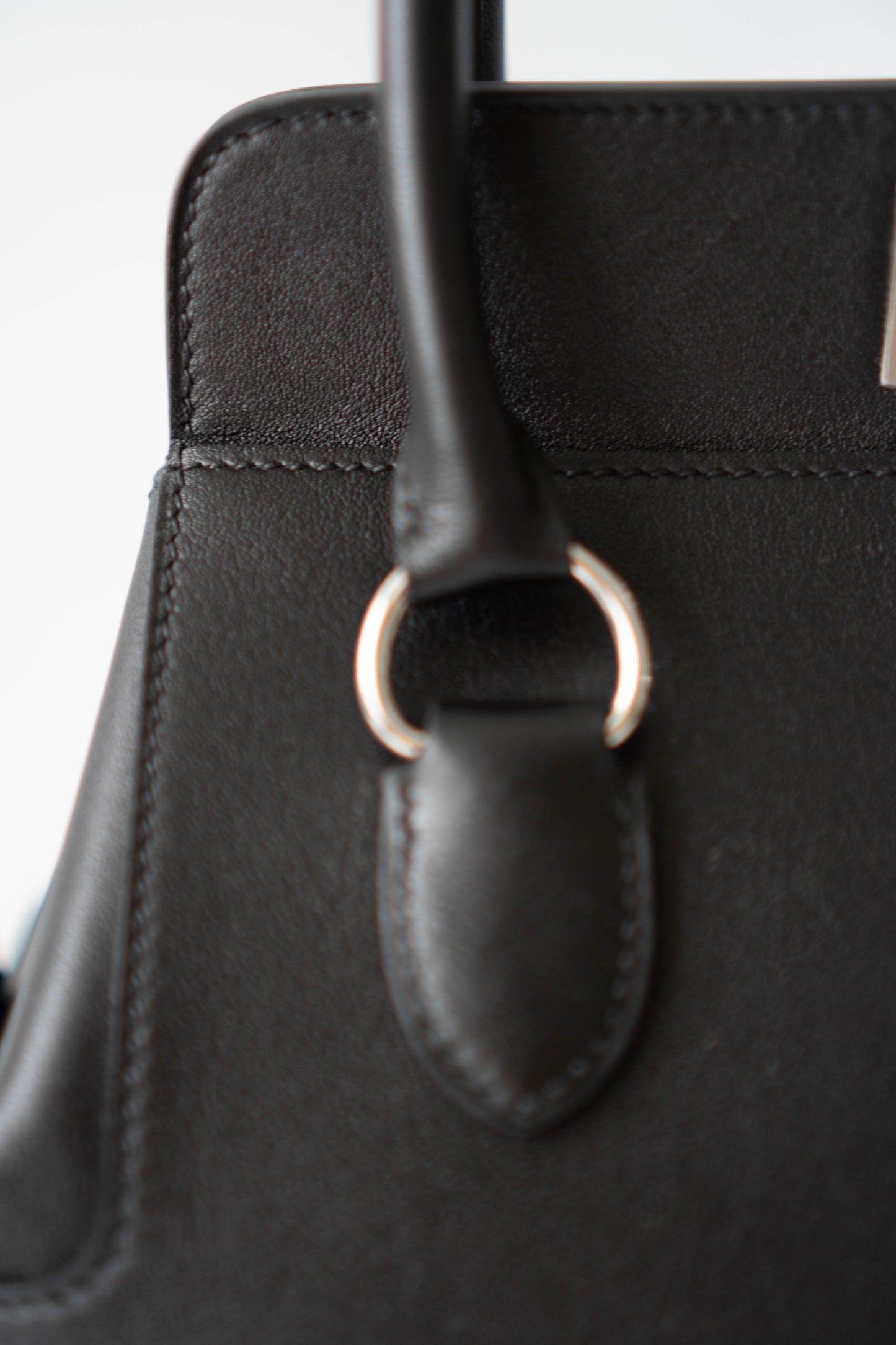 Tool box 20 in Noir Swift Calfskin with Palladium Hardware