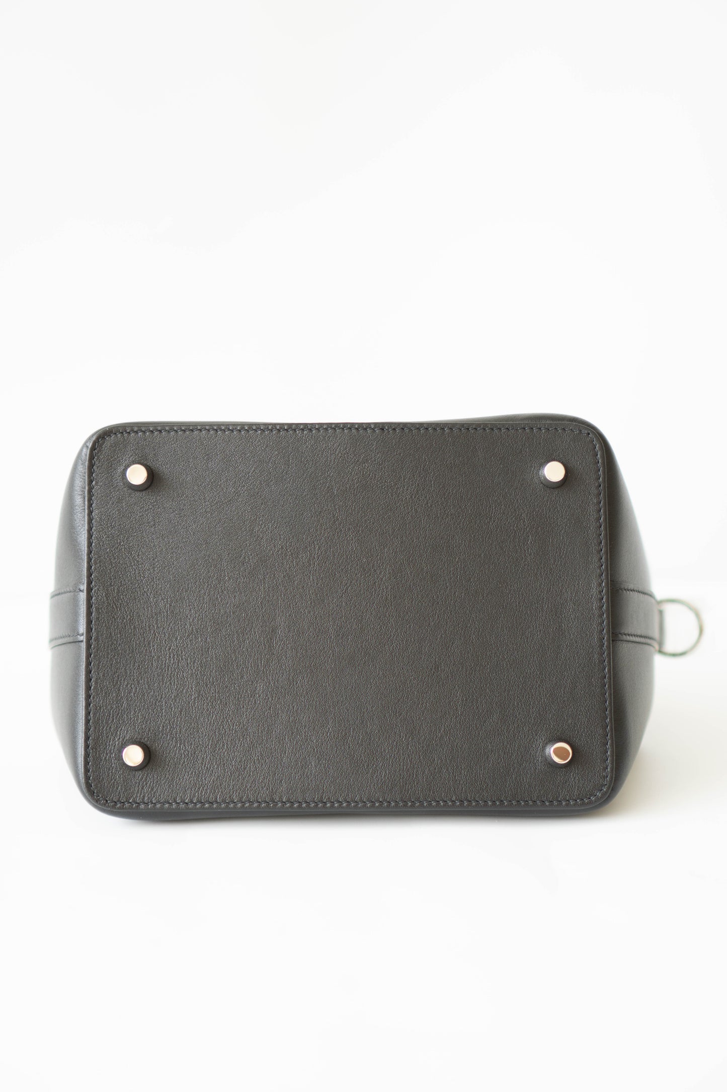 Tool box 20 in Noir Swift Calfskin with Palladium Hardware