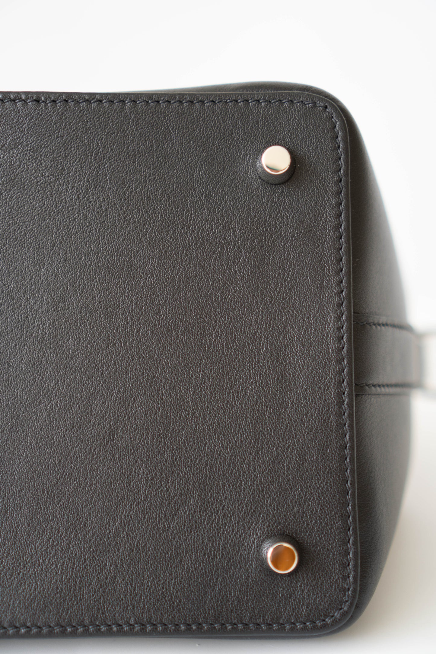 Tool box 20 in Noir Swift Calfskin with Palladium Hardware