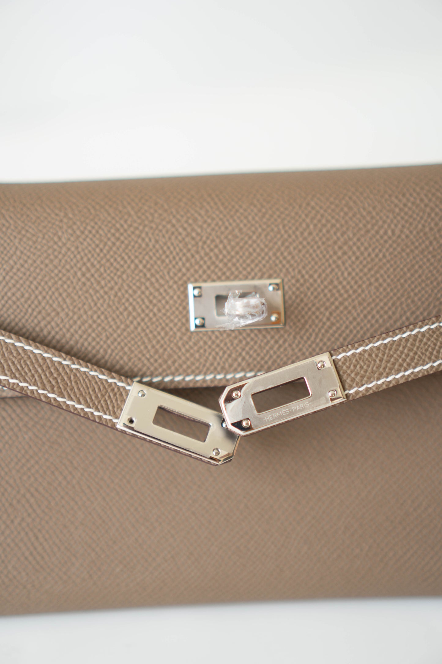 KL To Go Wallet in Etoupe Epsom With Palladium Hardware