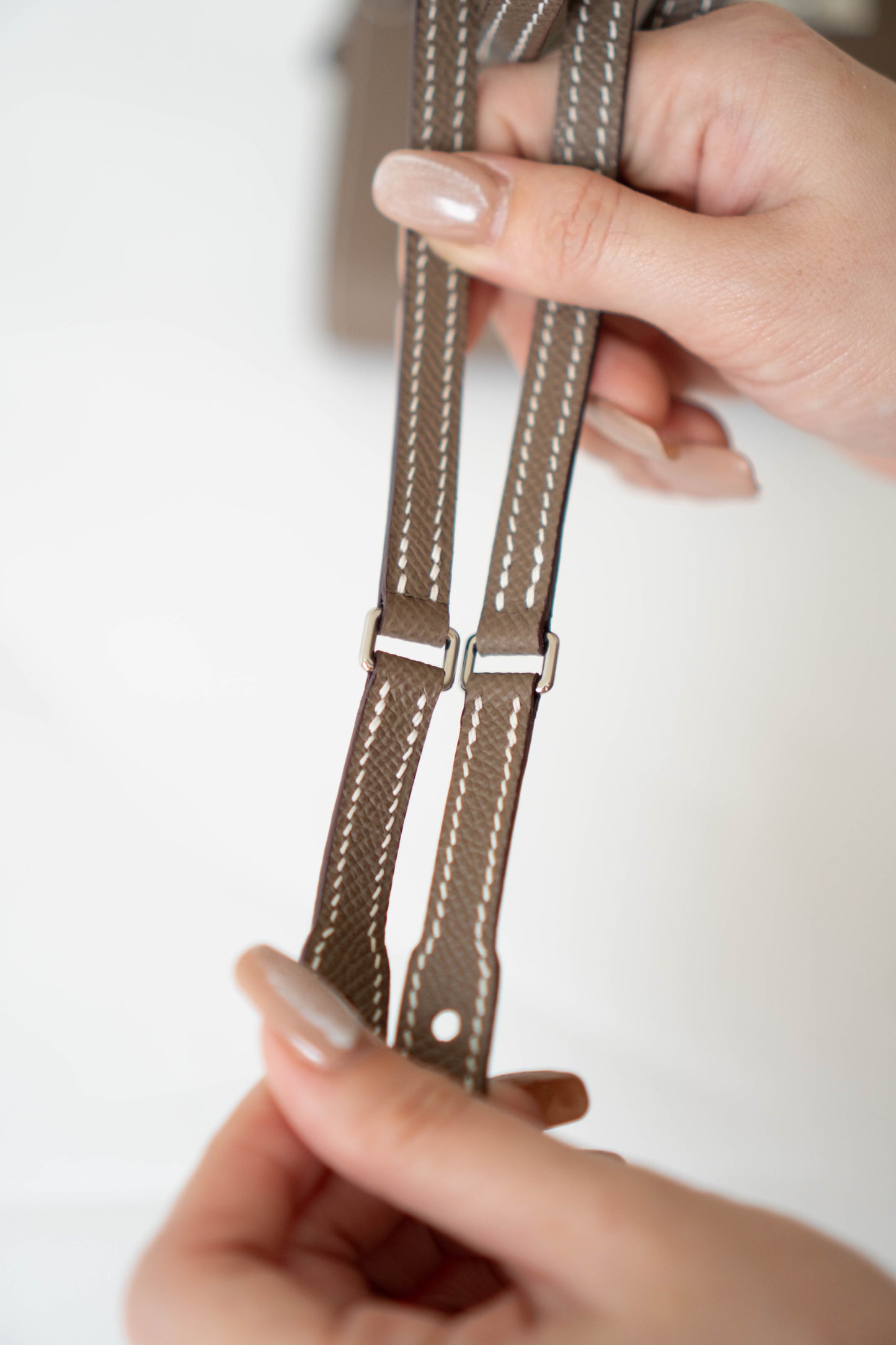KL To Go Wallet in Etoupe Epsom With Palladium Hardware