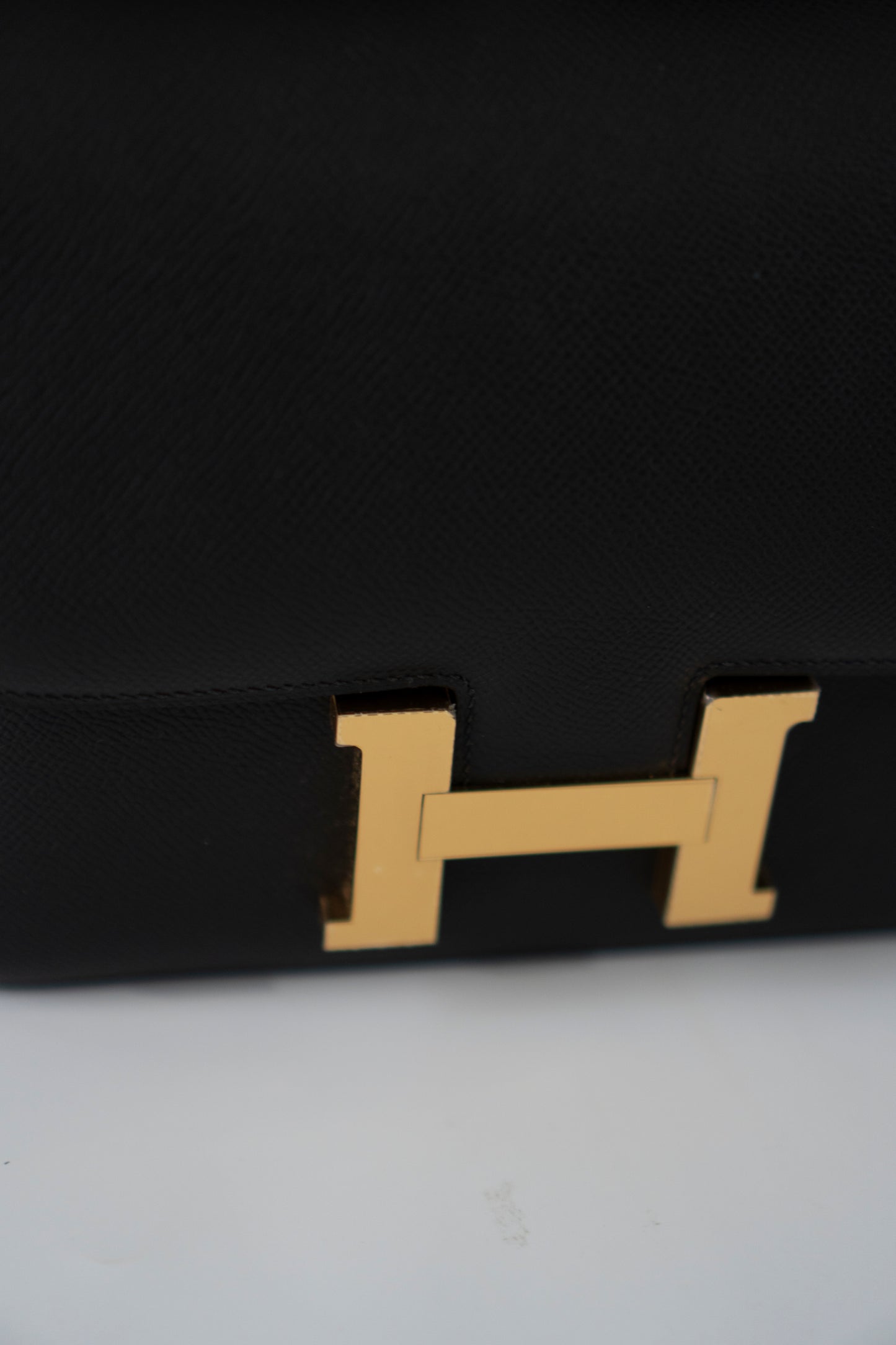 Constanc 23 – Black Epsom Leather with Gold Hardware No Logo