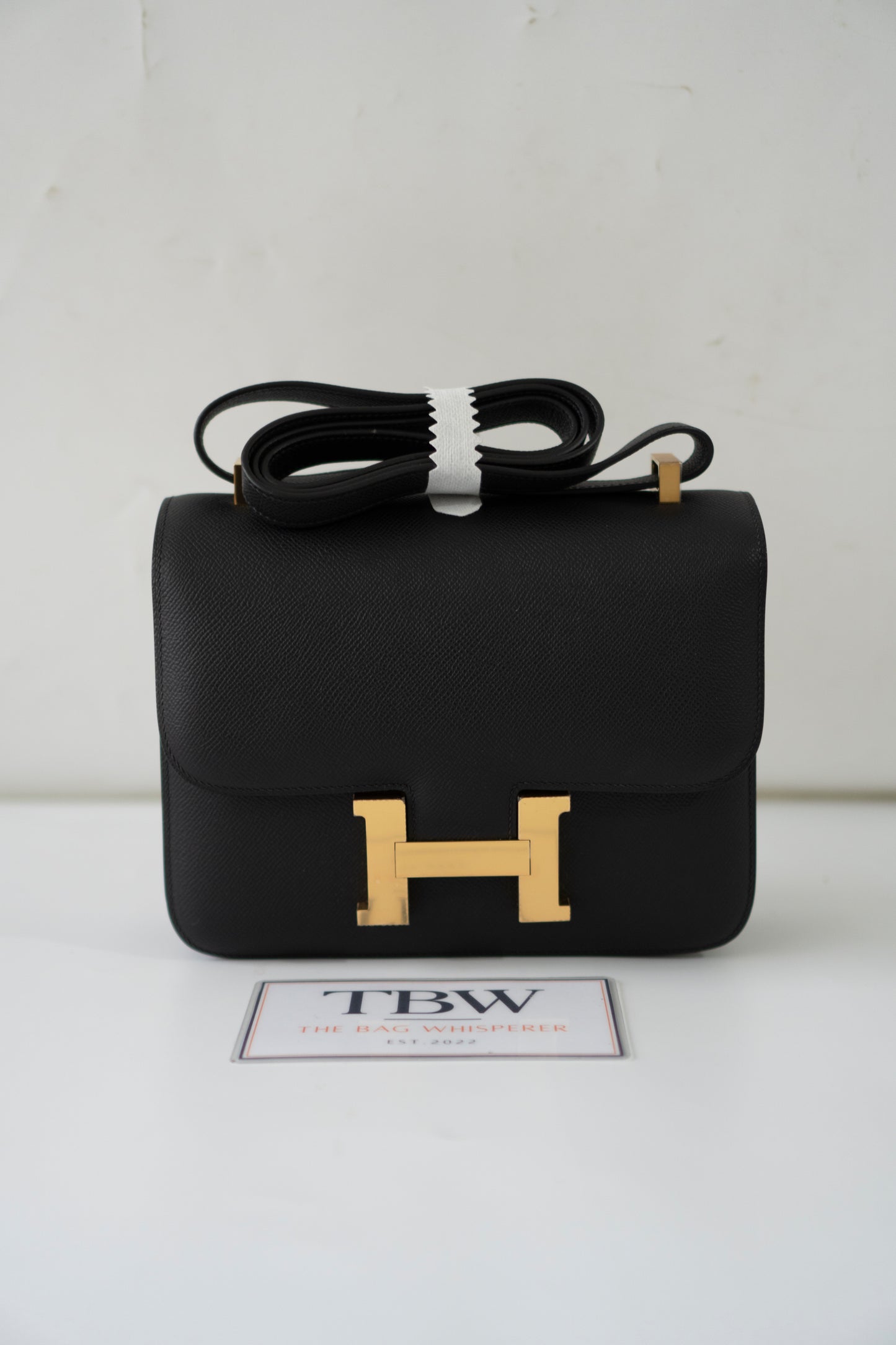 Constanc 23 – Black Epsom Leather with Gold Hardware No Logo