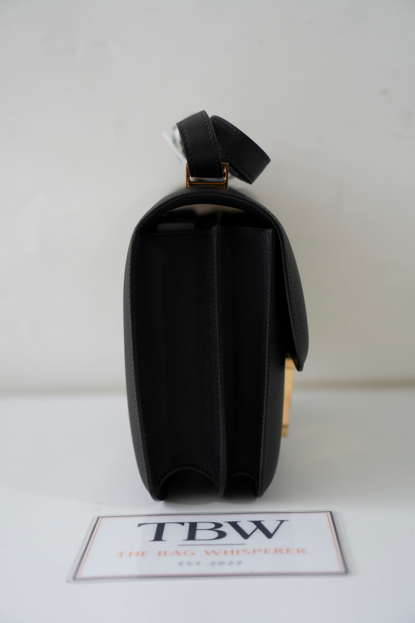 Constanc 23 – Black Epsom Leather with Gold Hardware No Logo