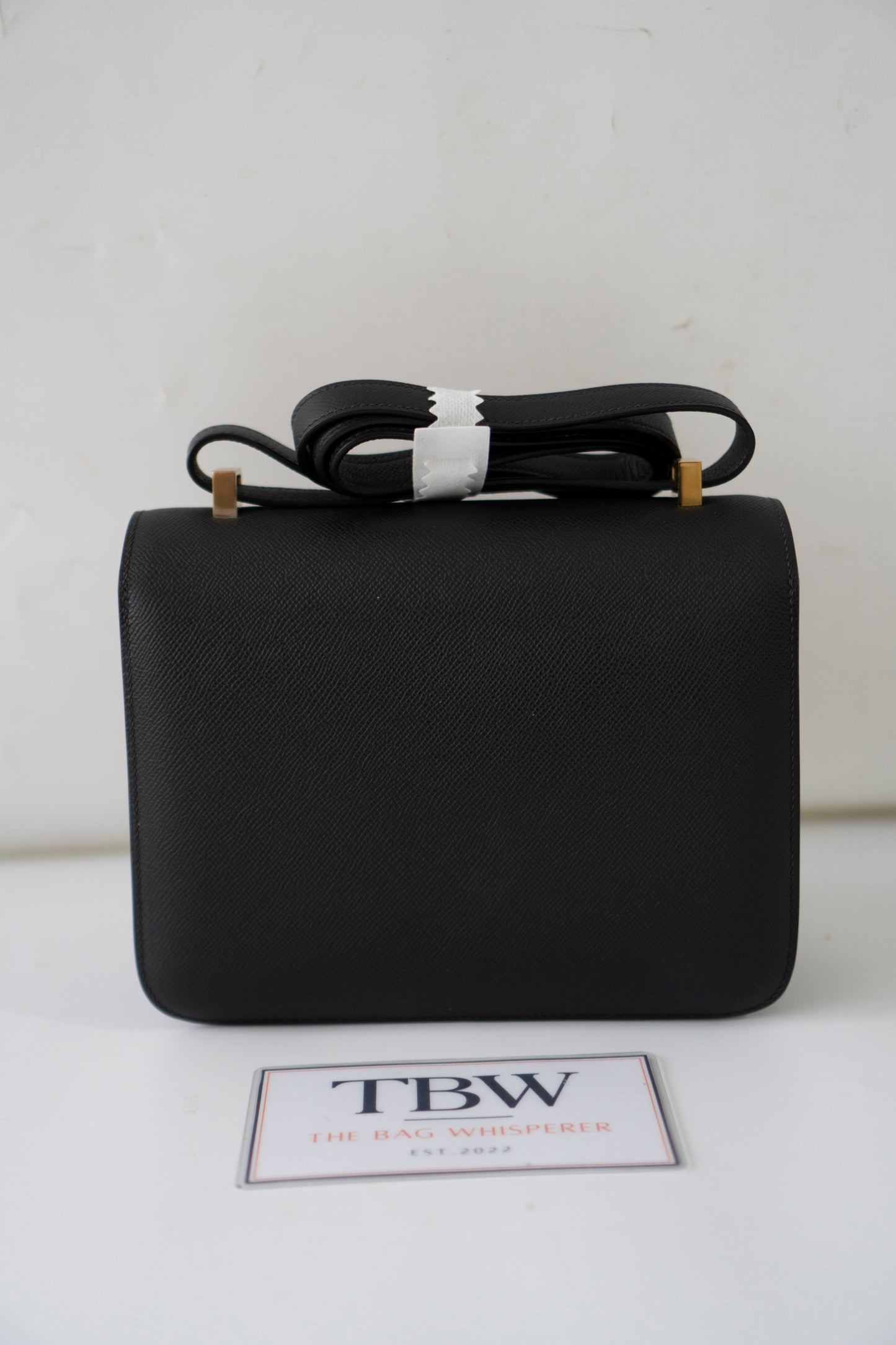 Constanc 23 – Black Epsom Leather with Gold Hardware No Logo