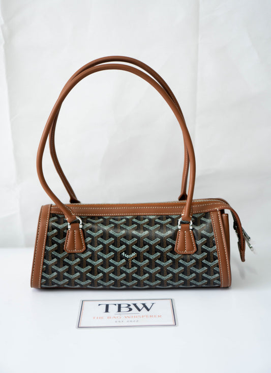 Bonbonnière Bag – Black & Tan Goyrdine Canvas