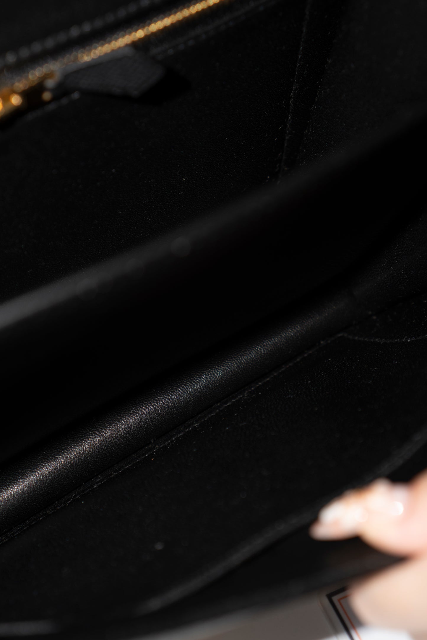 Constanc 23 – Black Epsom Leather with Gold Hardware No Logo