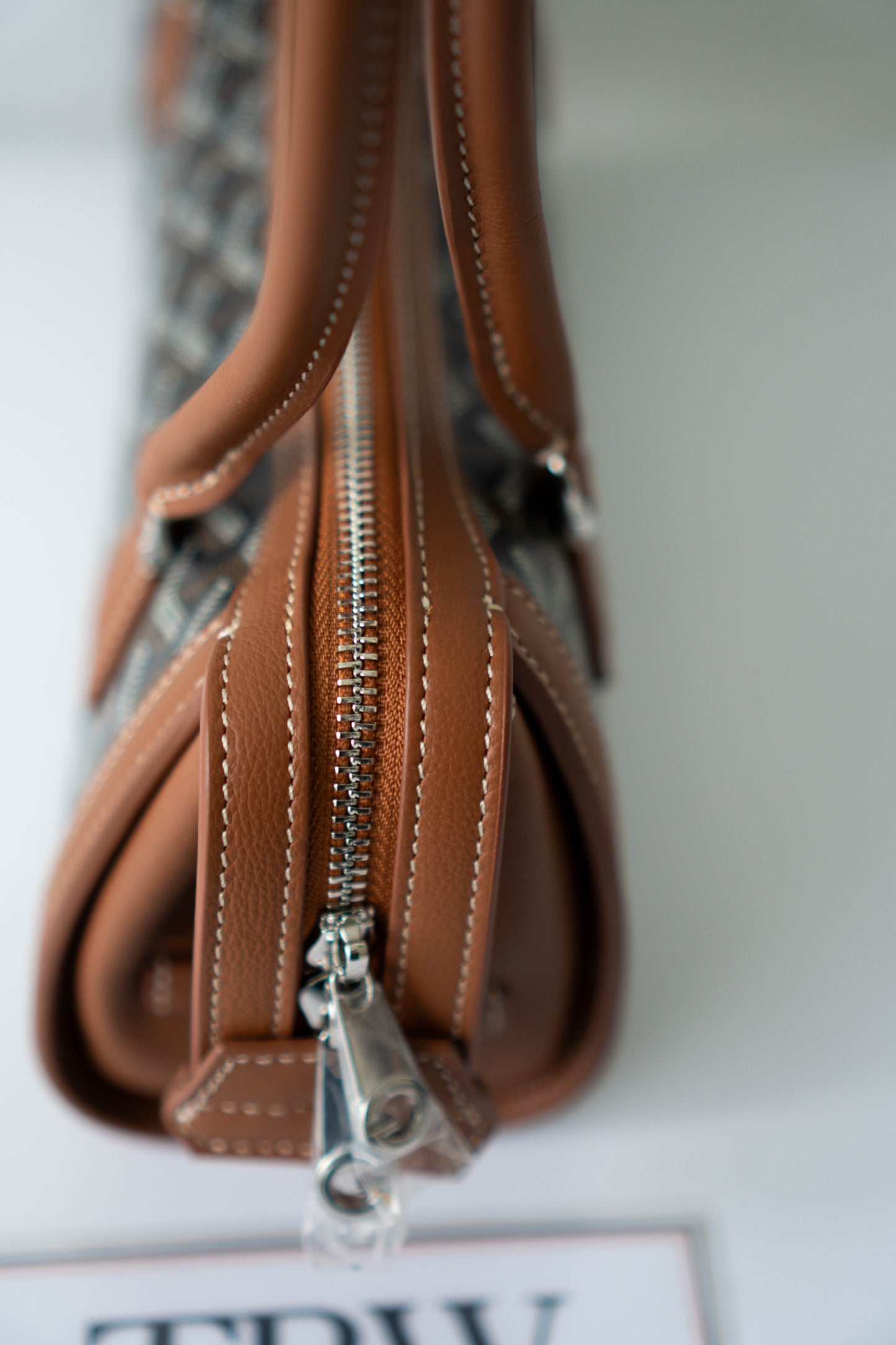 Bonbonnière Bag – Black & Tan Goyrdine Canvas