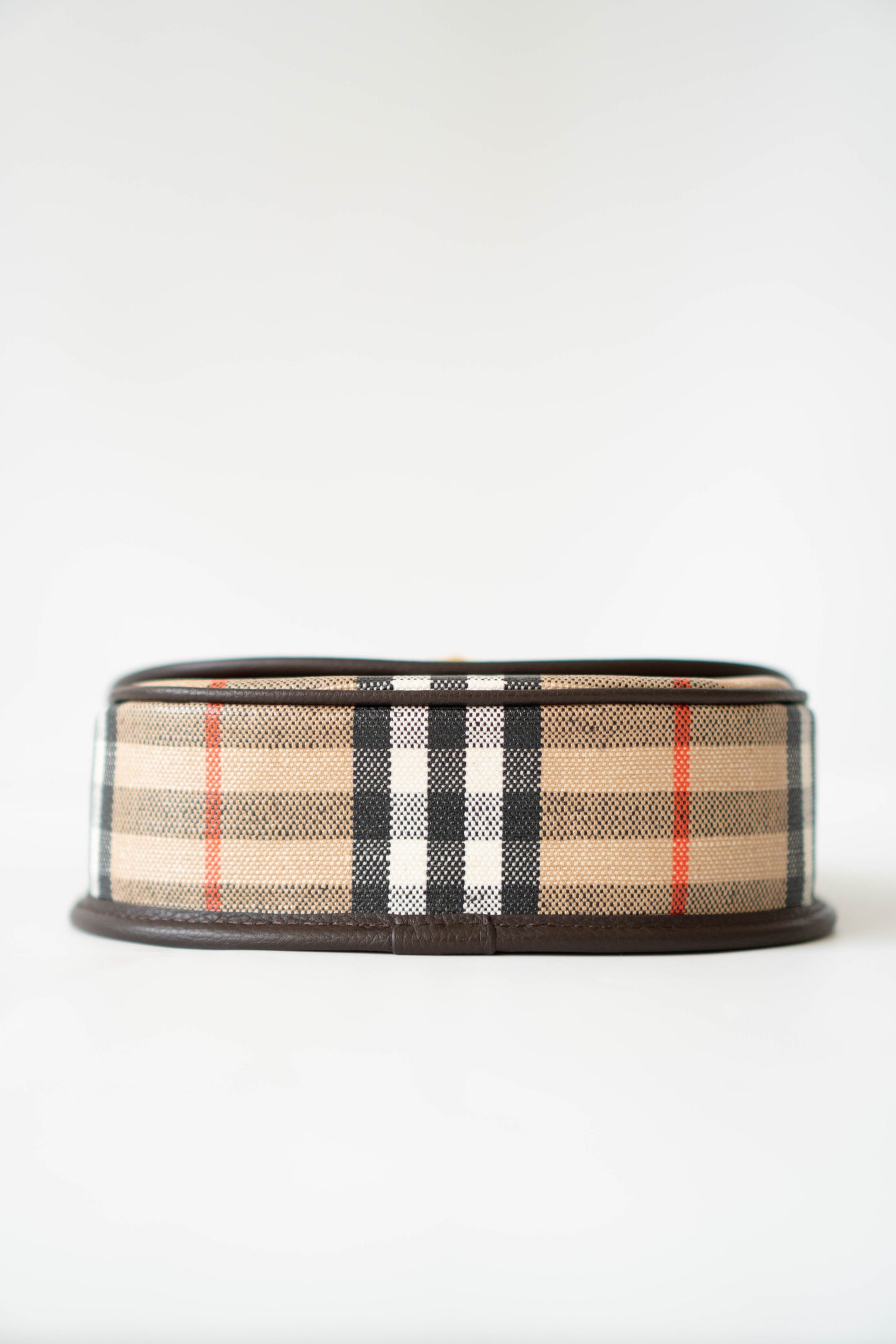 Mini Highlands Bag – Vintage Check Canvas with Brown Leather Trim