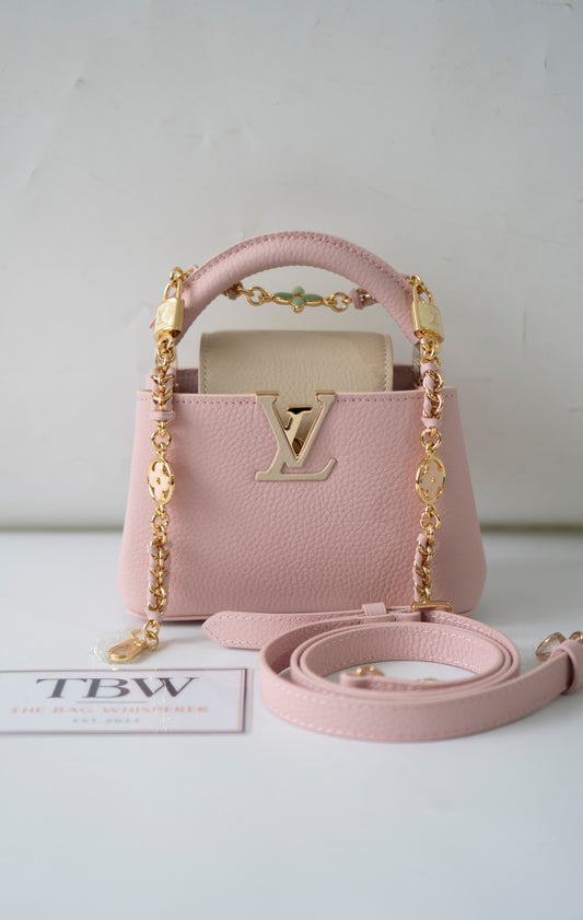 Capucine Mini Top Handle – Light Bliss Pink Taurillon Leather