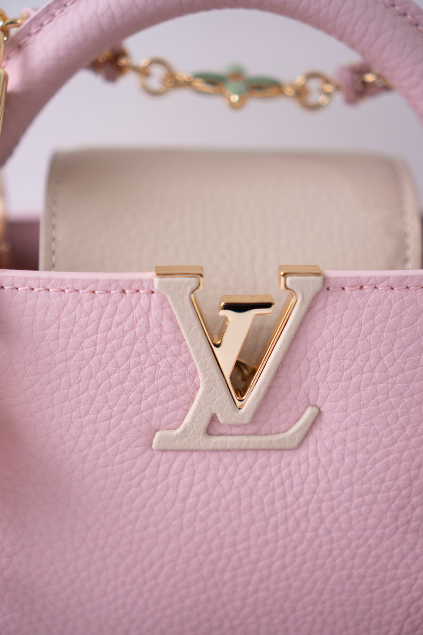 Capucine Mini Top Handle – Light Bliss Pink Taurillon Leather