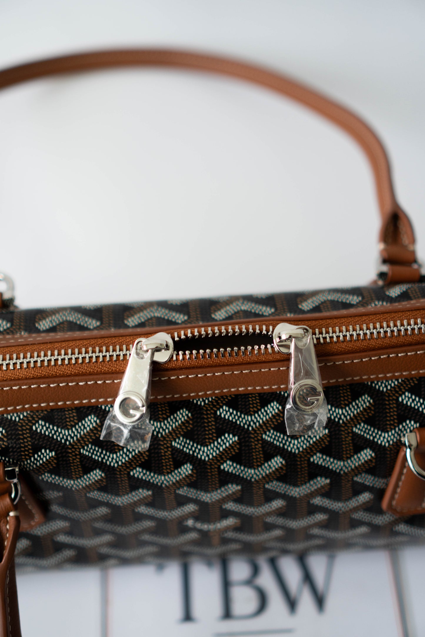 Bonbonnière Bag – Black & Tan Goyrdine Canvas