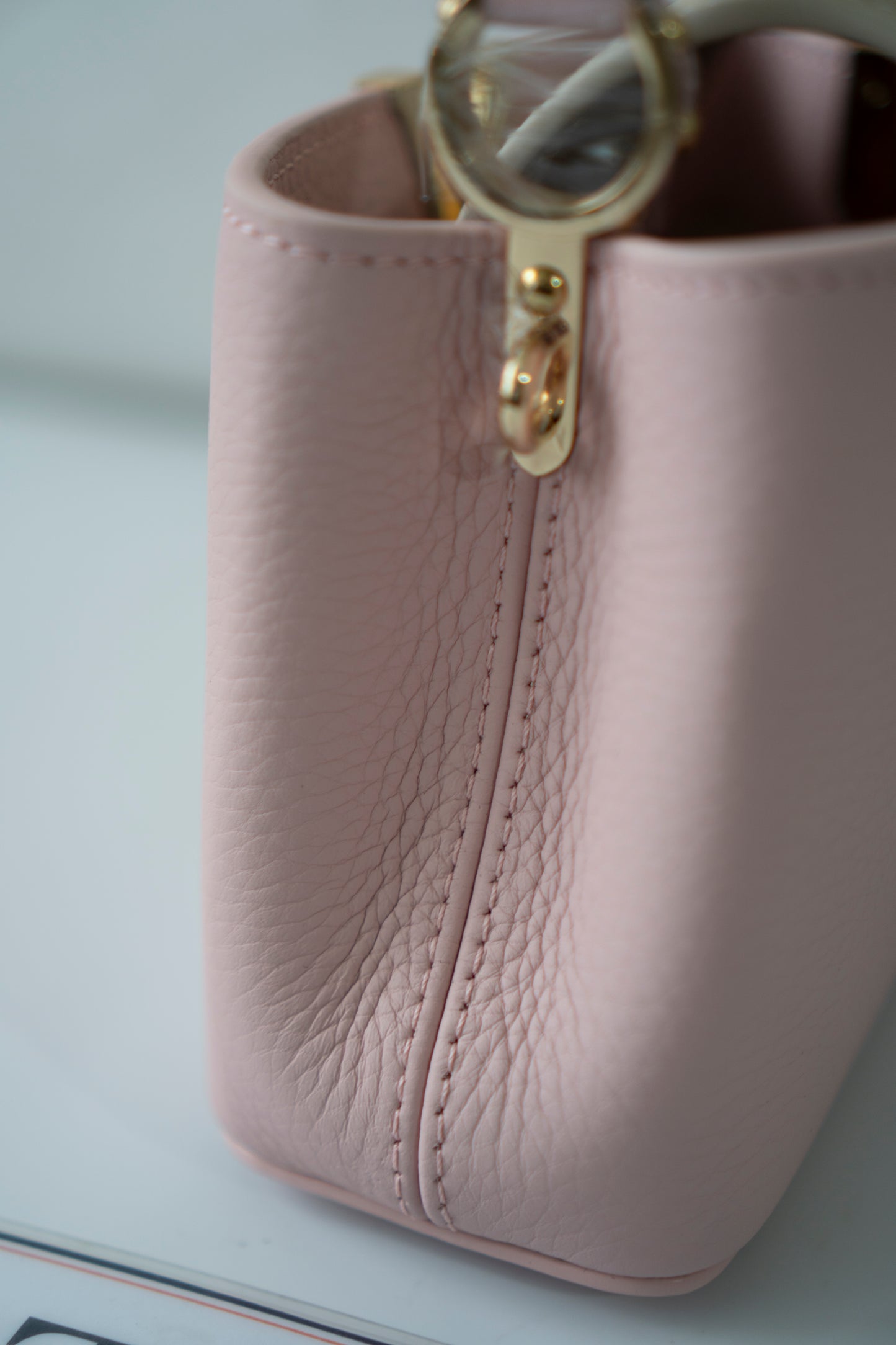 Capucine Mini Top Handle – Light Bliss Pink Taurillon Leather