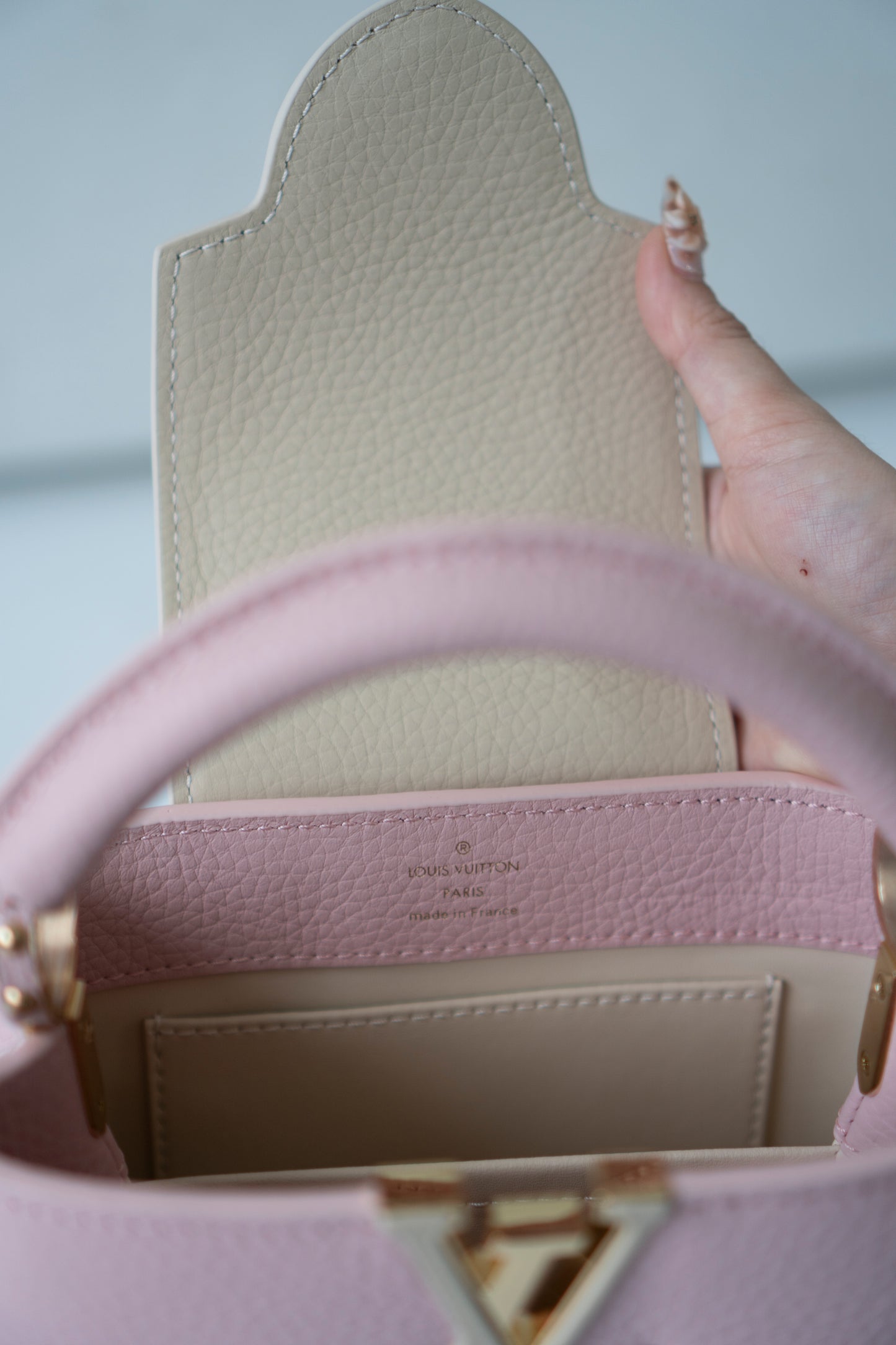 Capucine Mini Top Handle – Light Bliss Pink Taurillon Leather